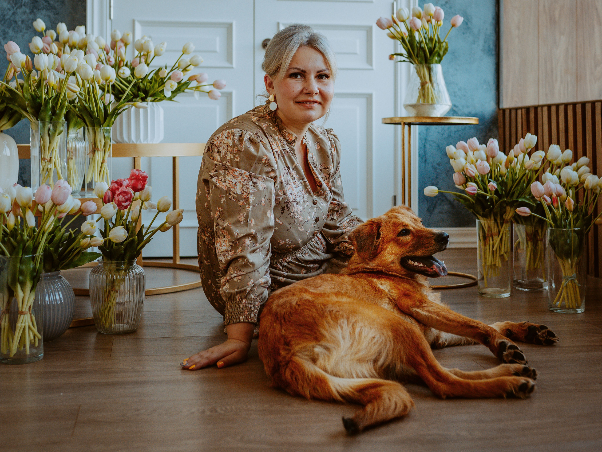 Рэй, Кузя, Ольга и Александр. Фотограф анималист в Спб недорого Олеся Майорова