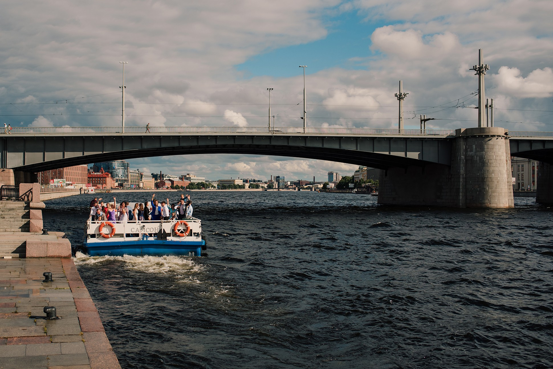 Юля и Андрей. Банкет на воде. Семейный и Свадебный фотограф. Санкт-Петербург. Пушкин