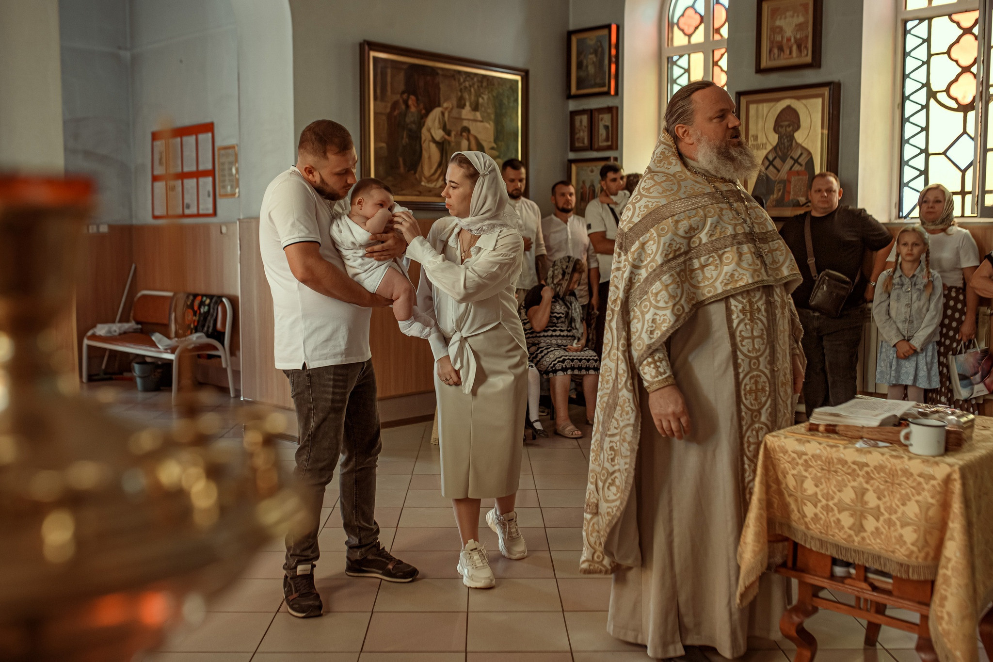 Крещение Степана. 9.09.2023. Детский семейный фотограф в Абинске