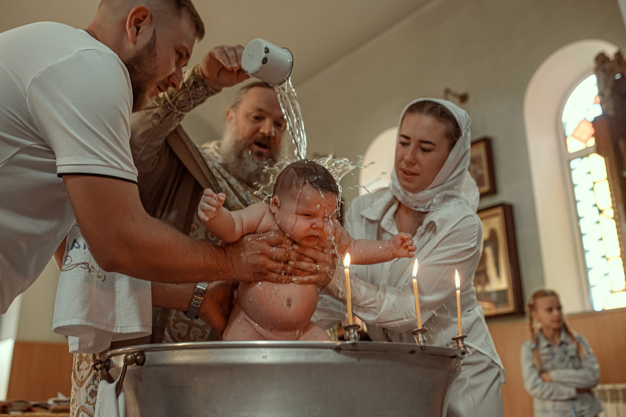 Крещение Степана. 9.09.2023. Детский семейный фотограф в Абинске
