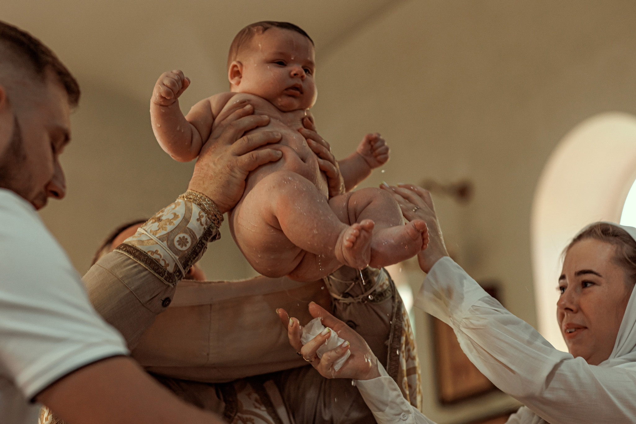 Крещение Степана. 9.09.2023. Детский семейный фотограф в Абинске