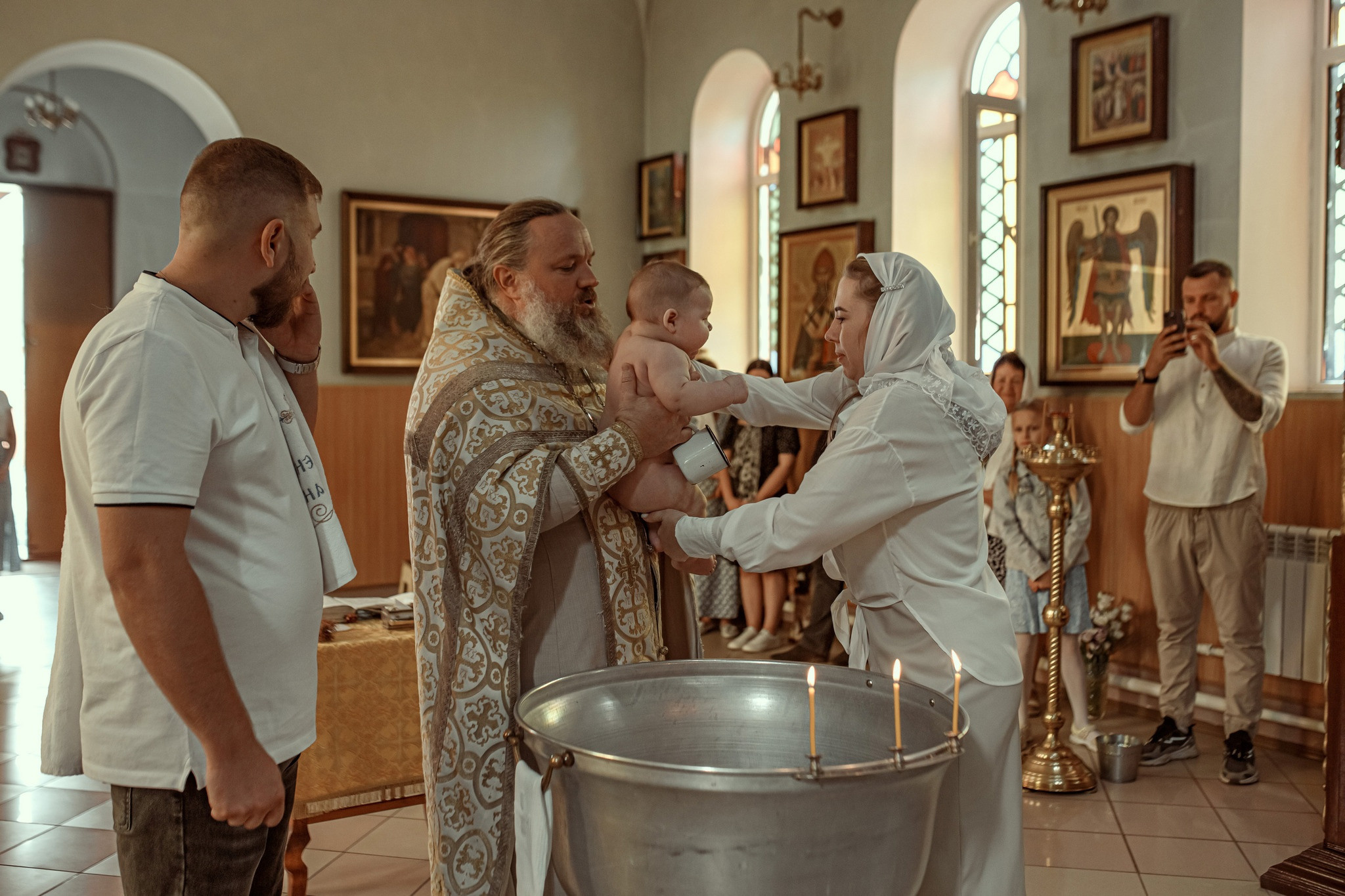 Крещение Степана. 9.09.2023. Детский семейный фотограф в Абинске