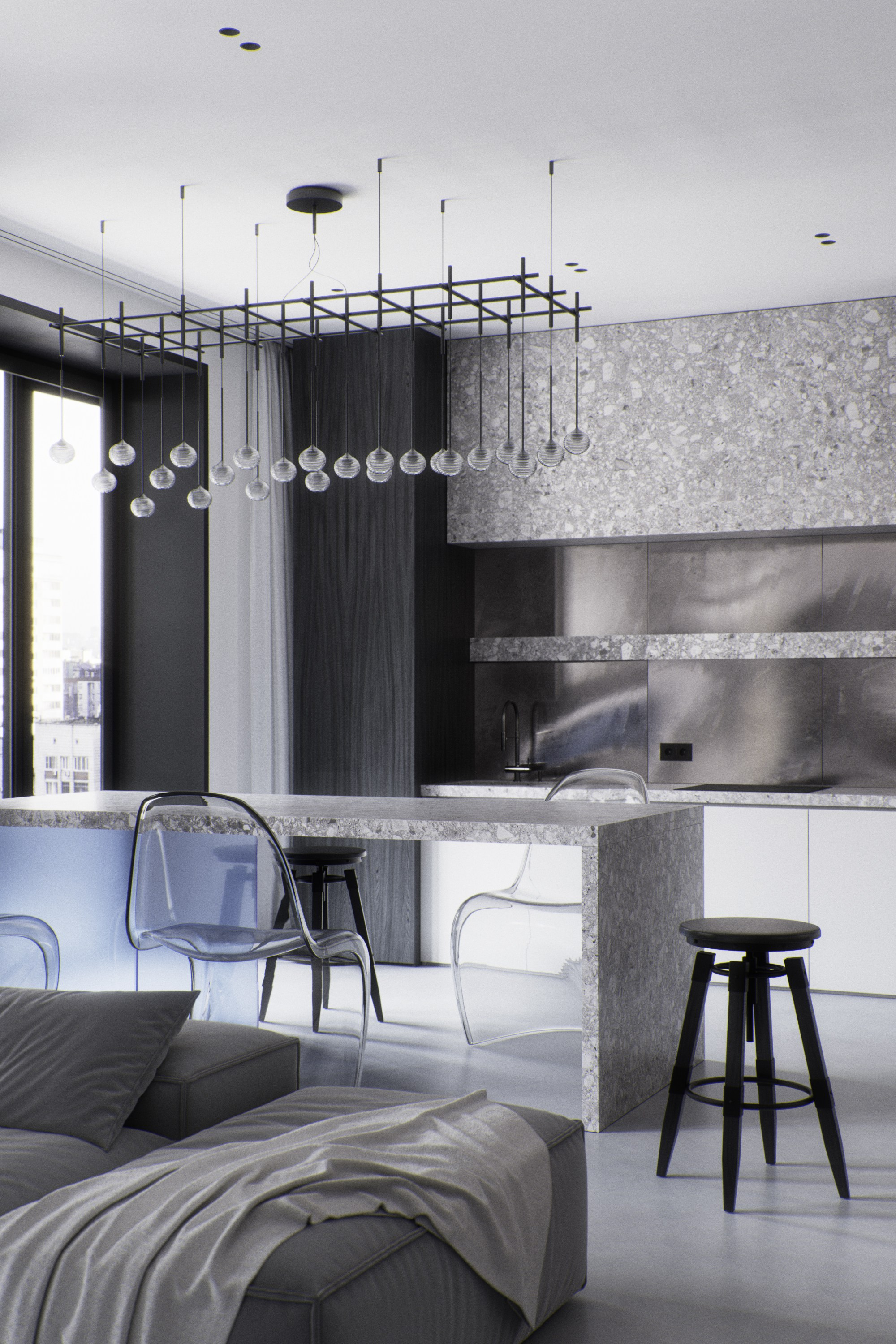 Blue accent. 3D Визуализация // Reiterrrr