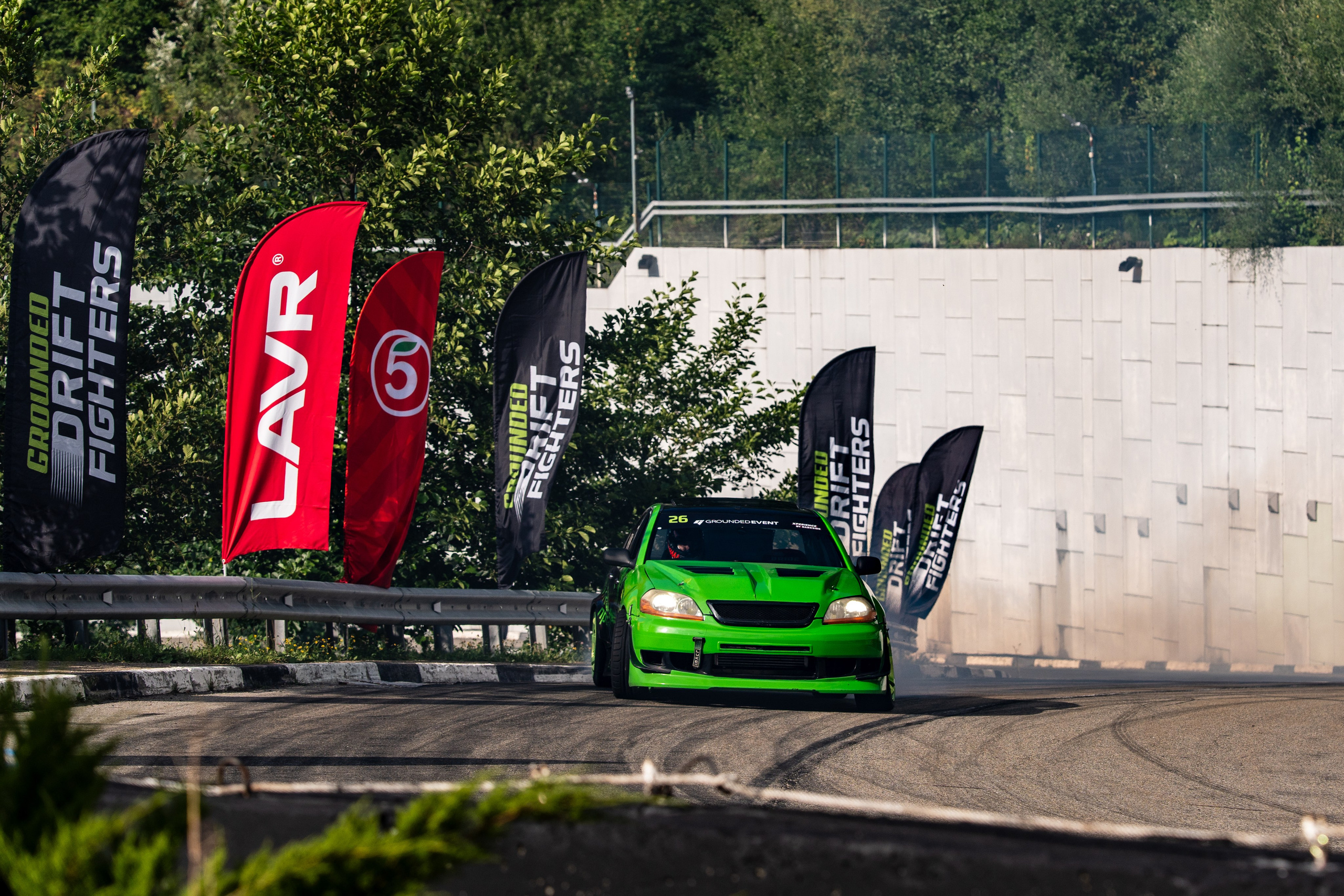 Автомобильные дрифт-гонки в рамках фестиваля Grounded 2024. Репортажный фотограф в Красной Поляне и Сочи Павлюченко Екатерина