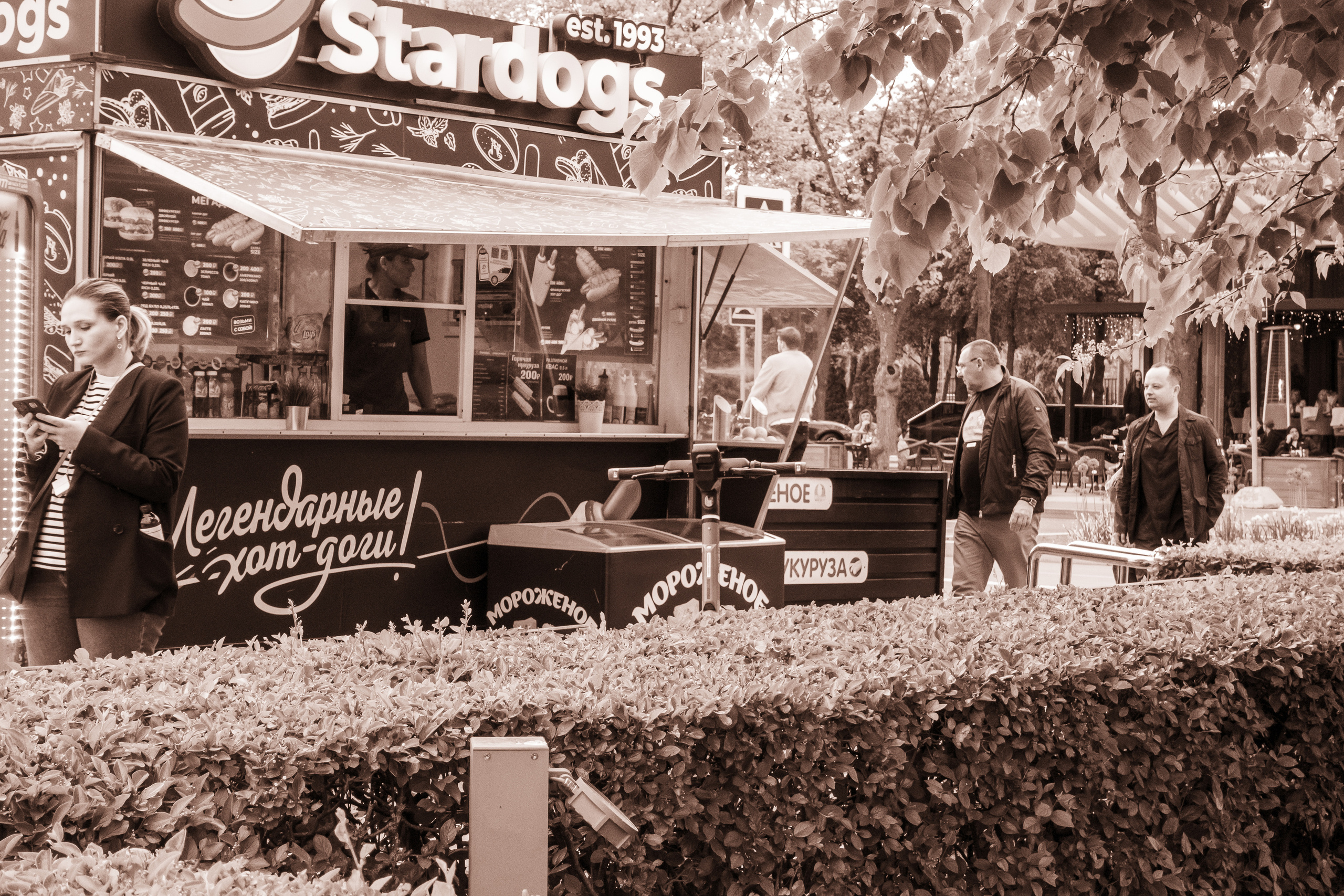 Киоск Stardogs в Лужниках в Москве