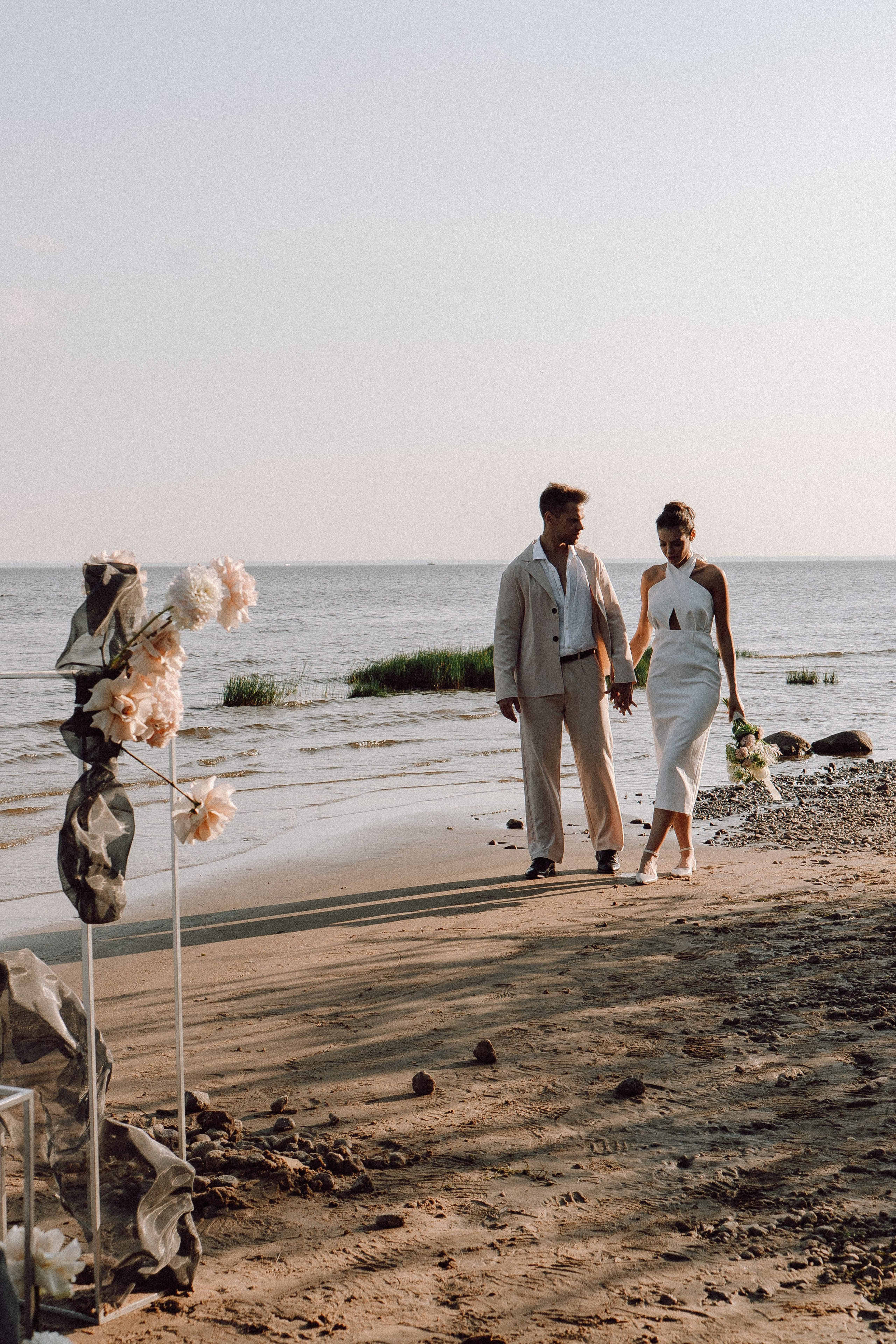 СВАДЕБНАЯ ФОТОСЕССИЯ ВЫЕЗДНОЙ ЦЕРЕМОНИИ (ФИНСКИЙ ЗАЛИВ). Профессиональный фотограф, Санкт-Петербург — Виктория Богомолова