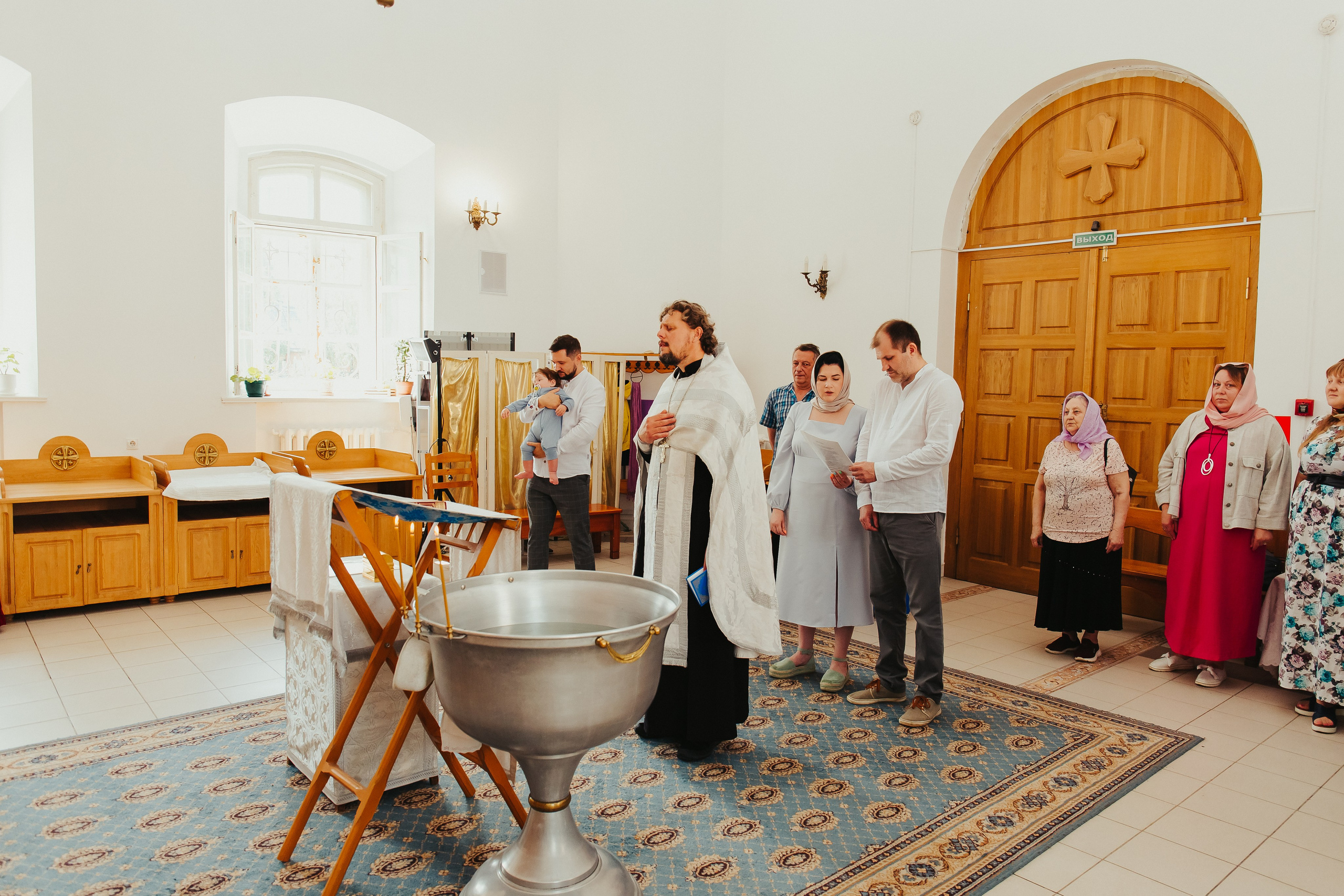 Фотосъемка Крещения ребенка. Фотограф новорожденных и детский в Сергиевом Посаде Кругликова Юлия