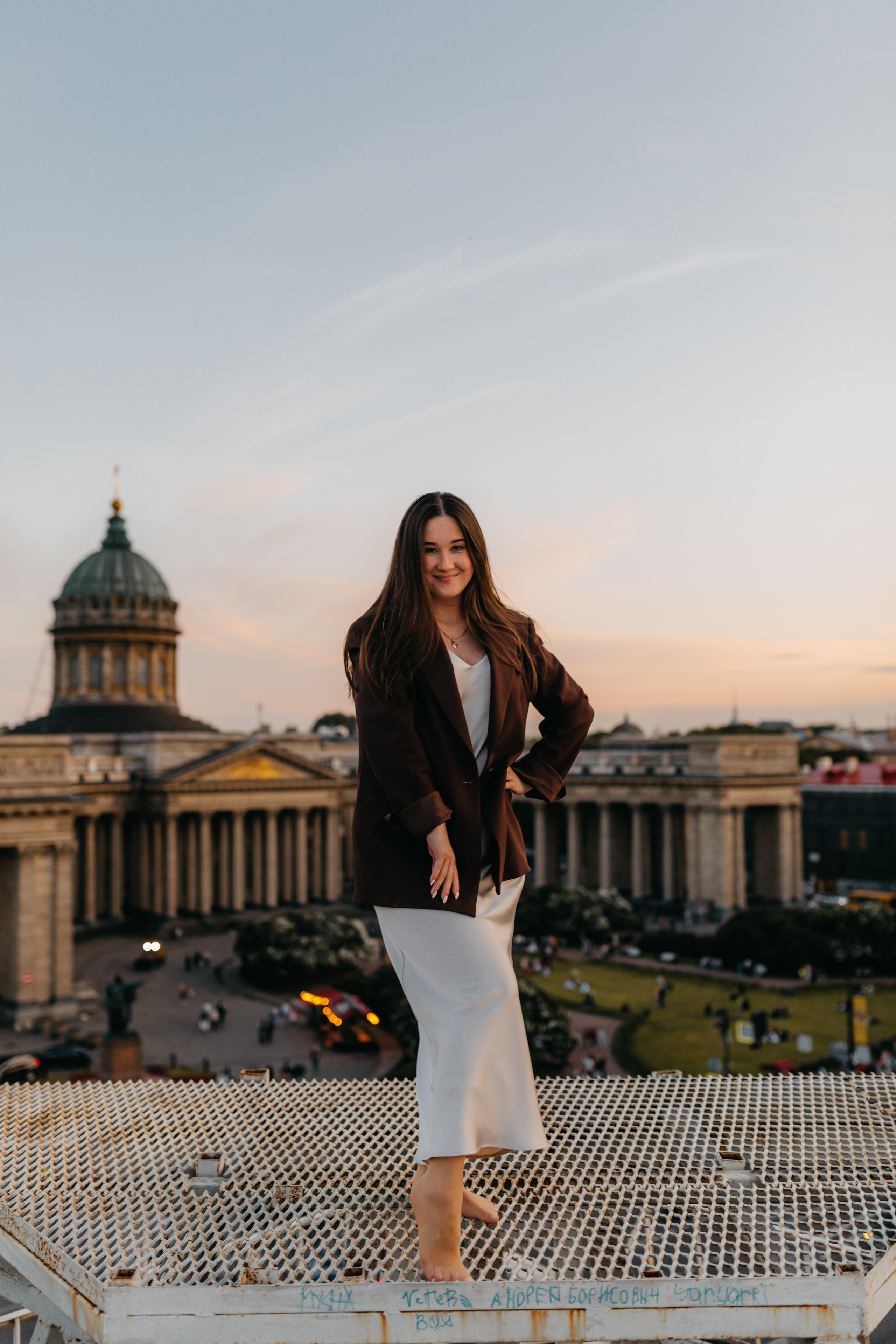 LoveStory на крышах Питера. Фотограф Санкт-Петербург Князева Елизавета