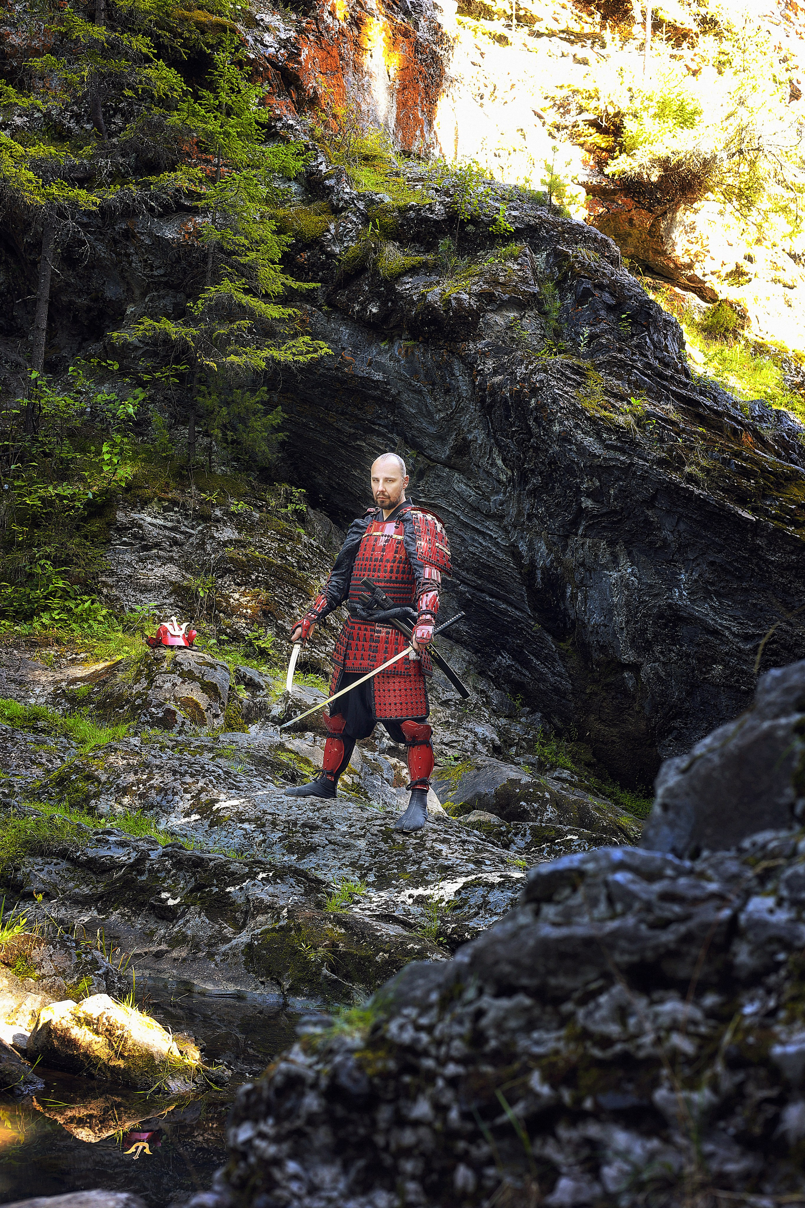 Последний самурай в самурайских доспехах с катаной. Эксклюзивный фотограф японских сказок в Екатеринбурге