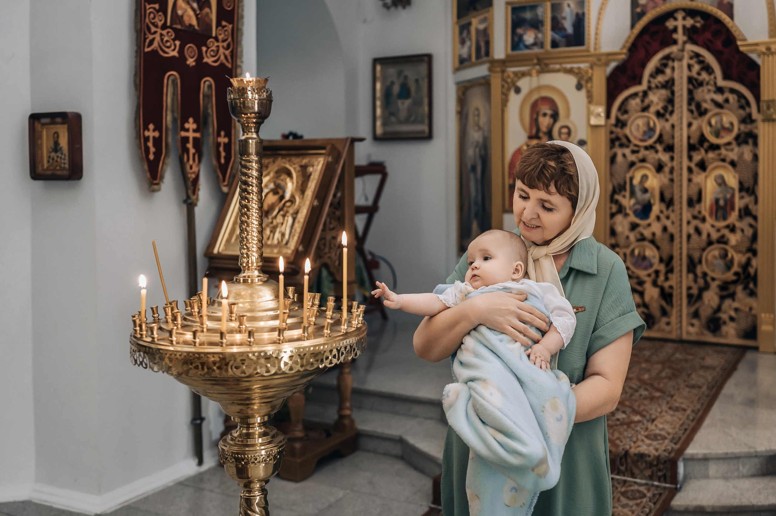 Крещение Никиты Сакмара. Церковный фотограф на Таинство Крещения и Венчания в Оренбурге и Оренбургской области Екатерина Белкина