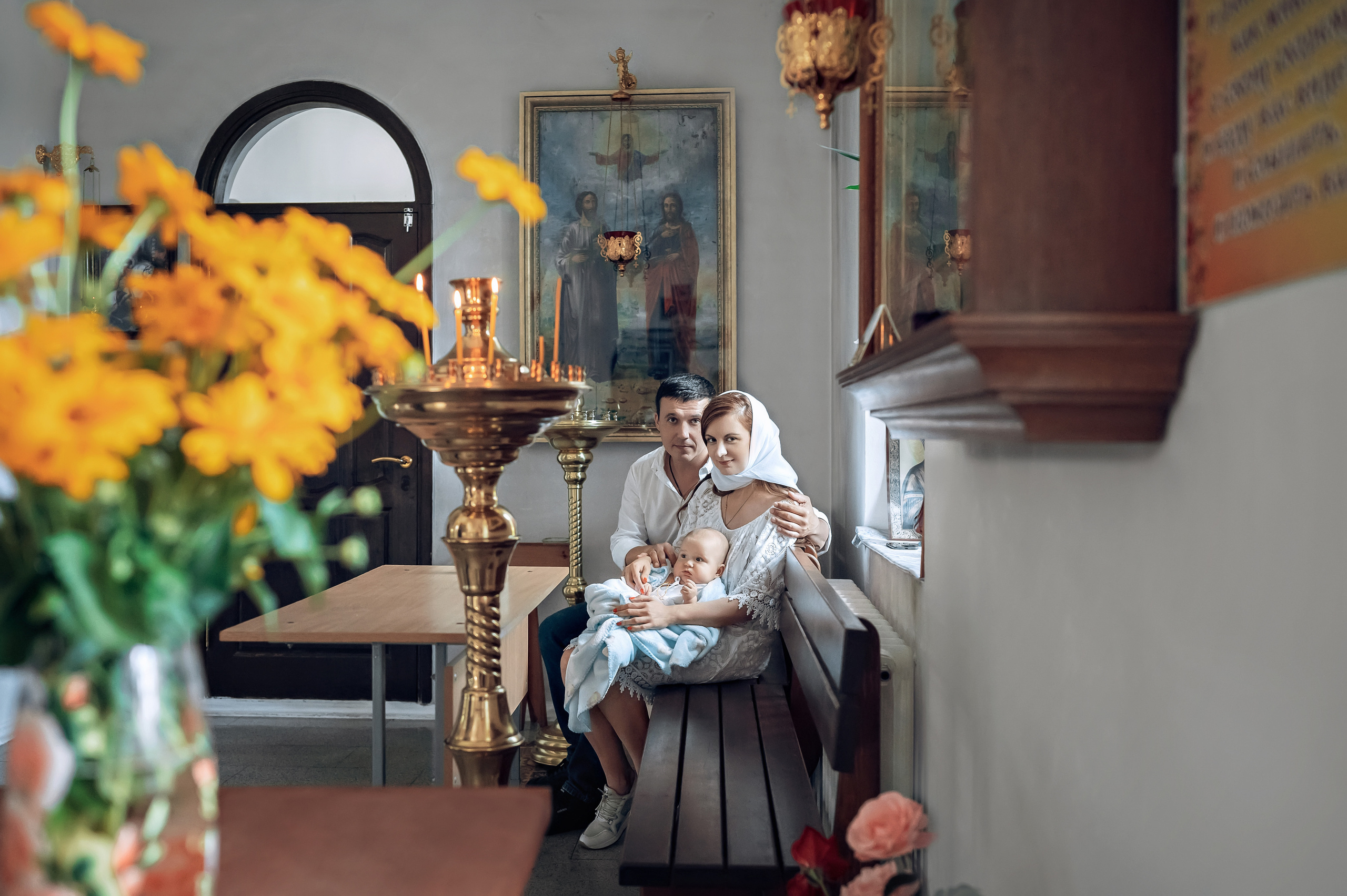 Крещение Никиты Сакмара. Церковный фотограф на Таинство Крещения и Венчания в Оренбурге и Оренбургской области Екатерина Белкина