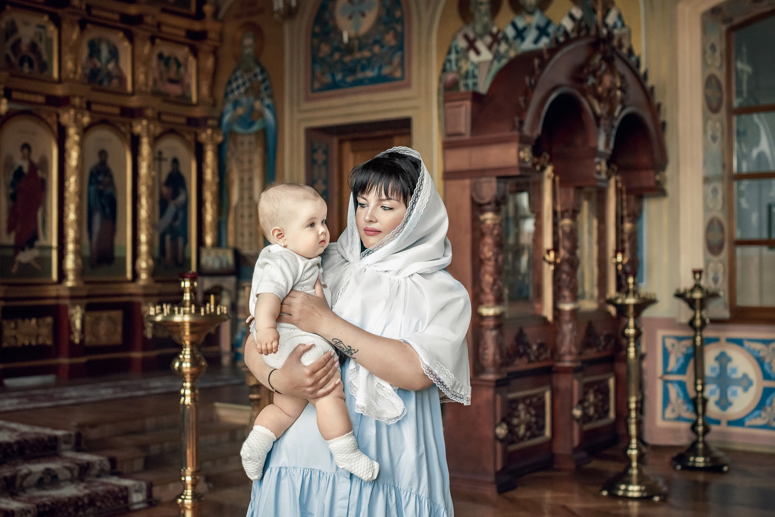 Крещение Таисии. Церковный фотограф на Таинство Крещения и Венчания в Оренбурге и Оренбургской области Екатерина Белкина