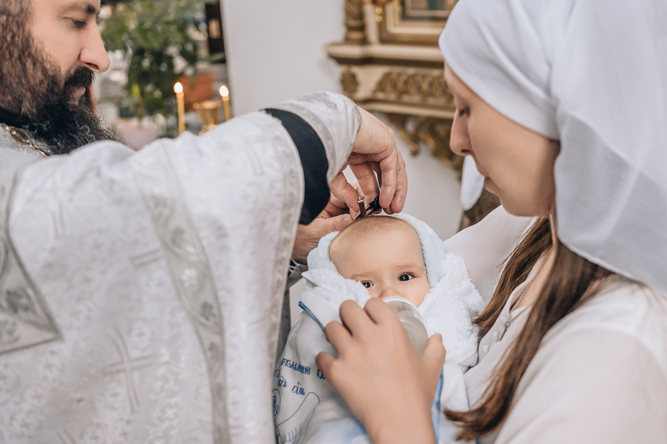 Крещение Никиты Сакмара. Церковный фотограф на Таинство Крещения и Венчания в Оренбурге и Оренбургской области Екатерина Белкина
