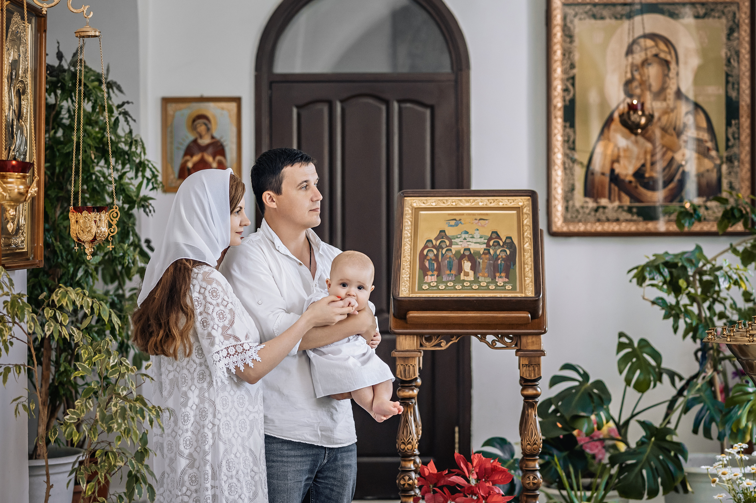 Крещение Никиты Сакмара. Церковный фотограф на Таинство Крещения и Венчания в Оренбурге и Оренбургской области Екатерина Белкина