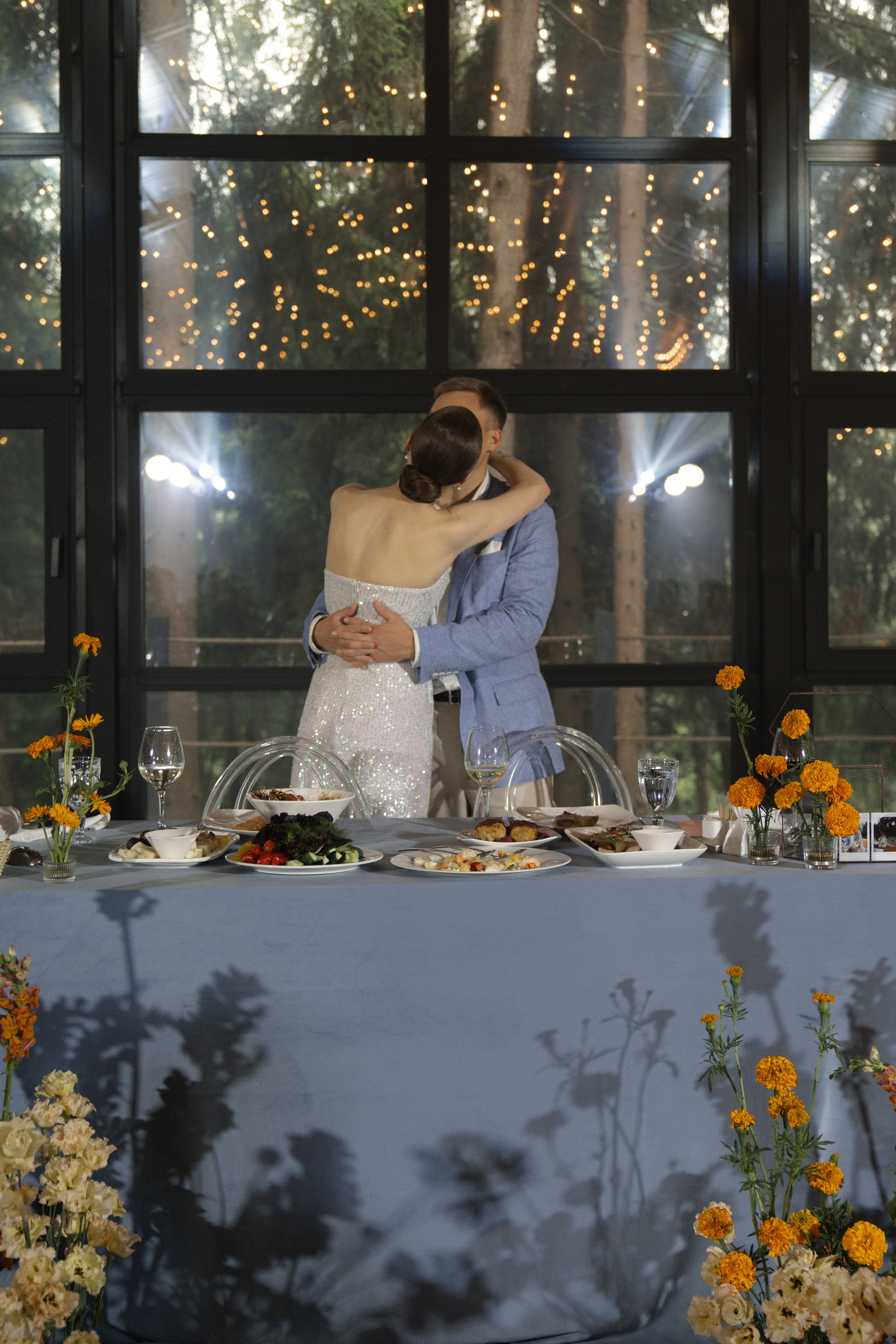 Оранжево-голубое слияние. VENSKAYA WEDDING & EVENT PLANNER