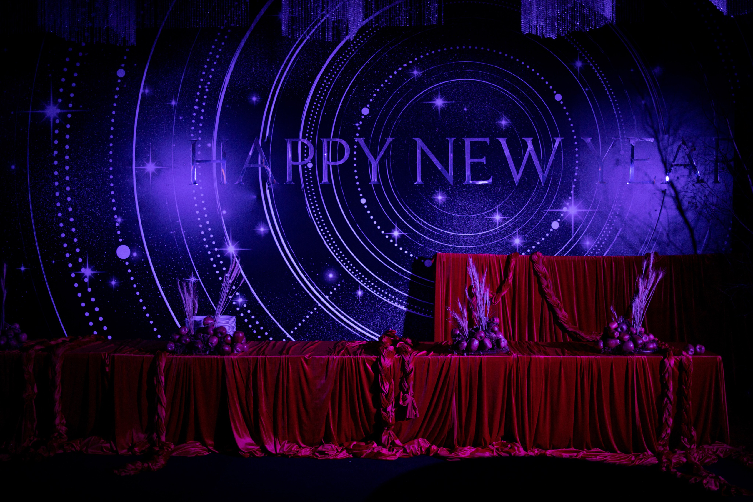 Новогодний корпоратив в фольклорном стиле. Особняк Лемана. Оформление свадеб, декор свадеб Вера Маркова, Москва