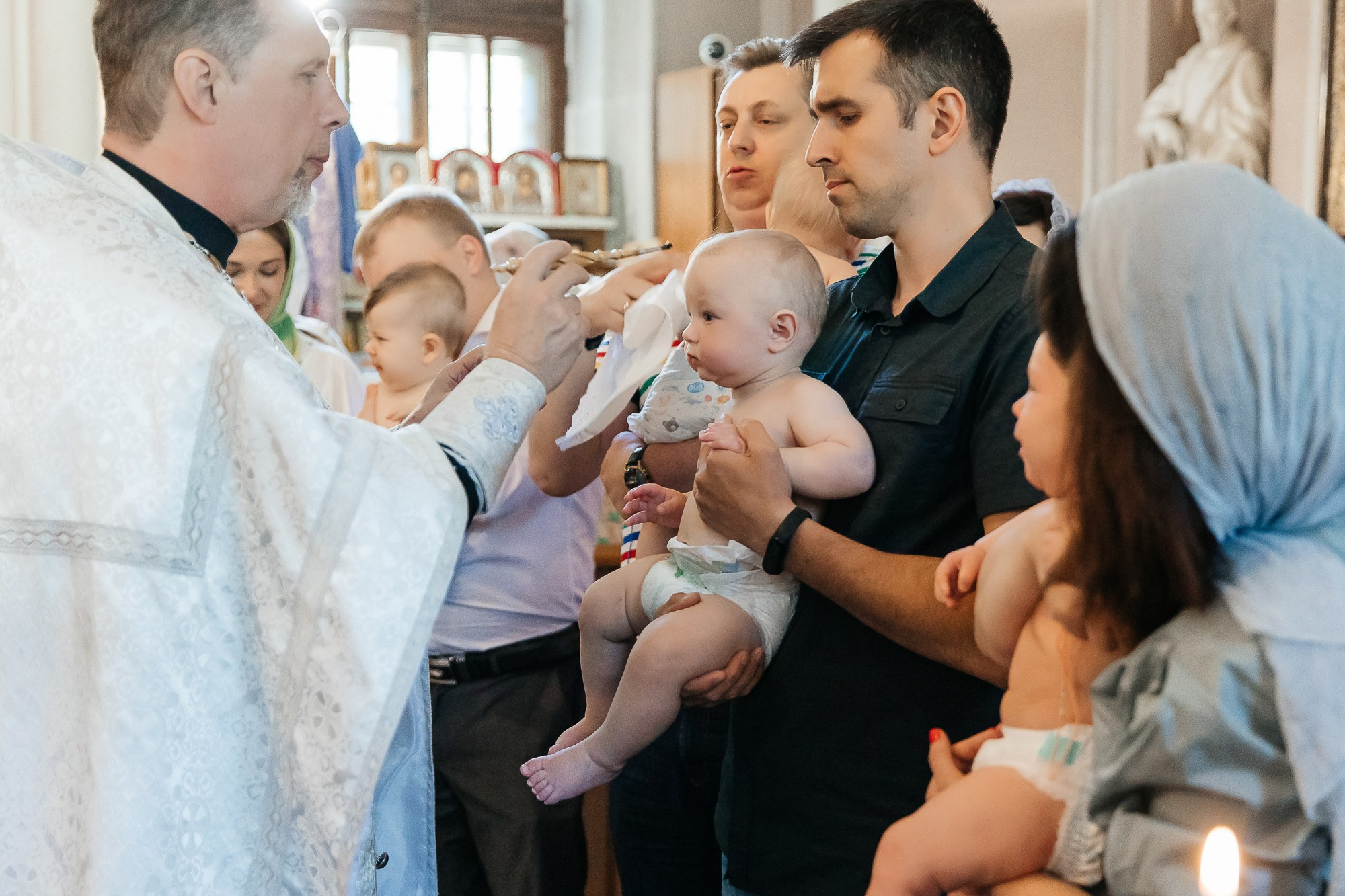 Таинство крещения Дмитрия (28 мая 2023). Свадебный и семейный фотограф Крамар Наталья