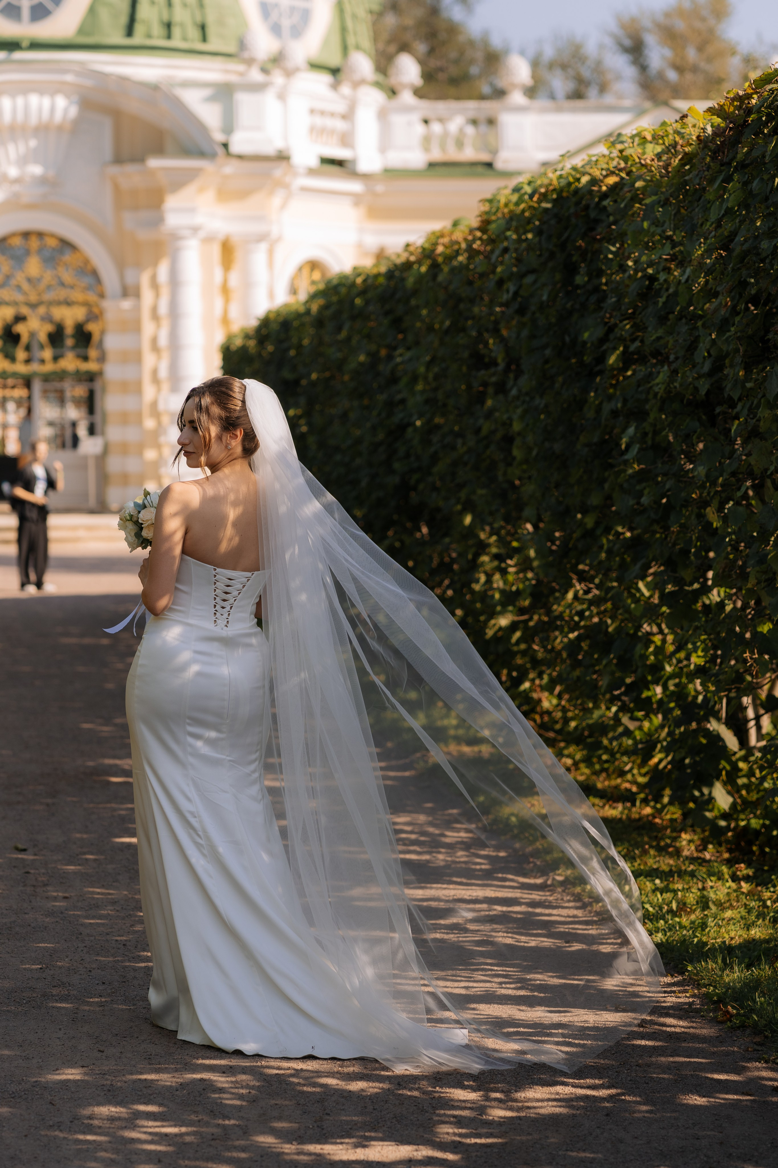 Свадебная фотосессия в Москве, парк Кусково. Свадебный фотограф в Москве Анна Полушина