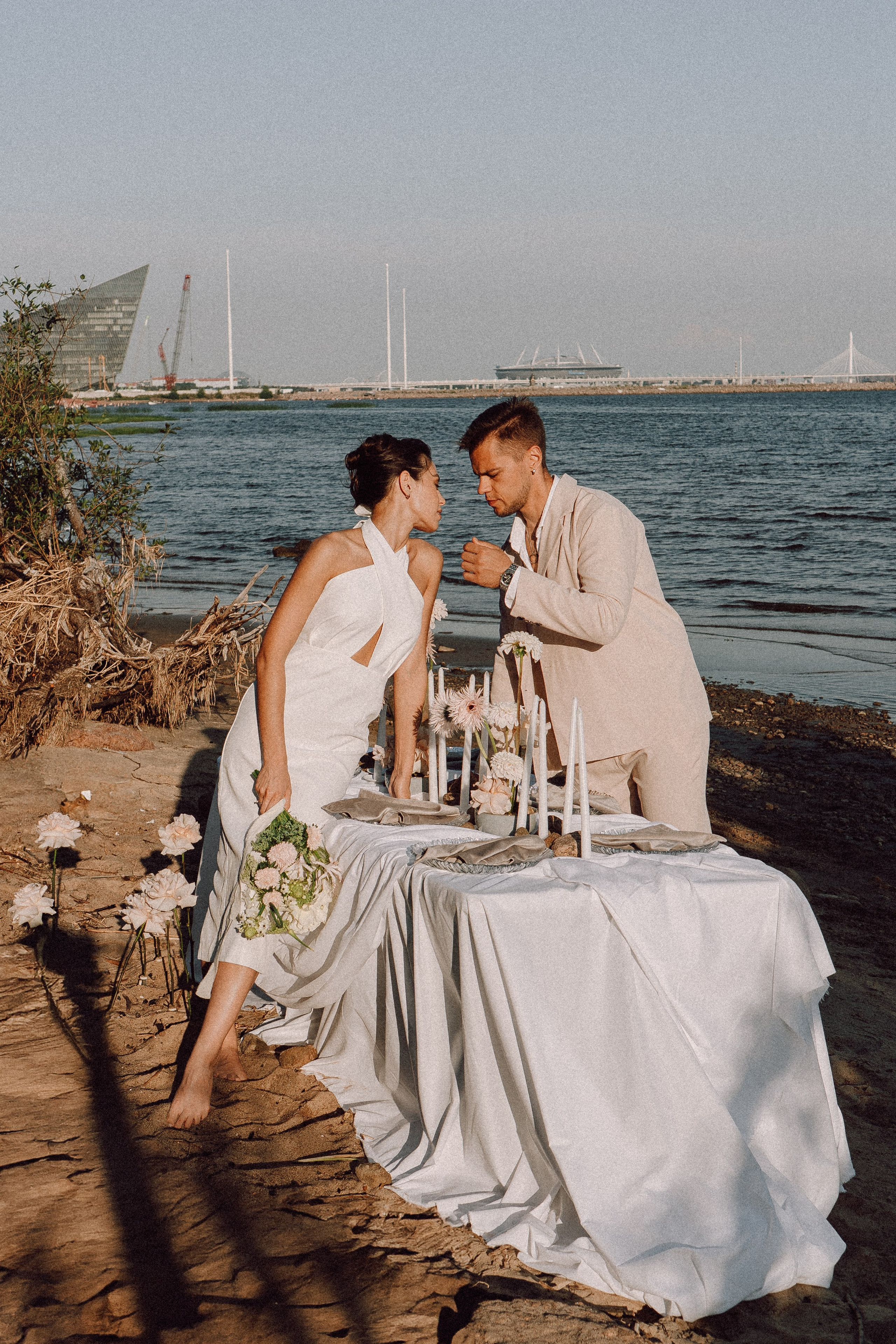СВАДЕБНАЯ ФОТОСЕССИЯ ВЫЕЗДНОЙ ЦЕРЕМОНИИ (ФИНСКИЙ ЗАЛИВ). Профессиональный фотограф, Санкт-Петербург — Виктория Богомолова