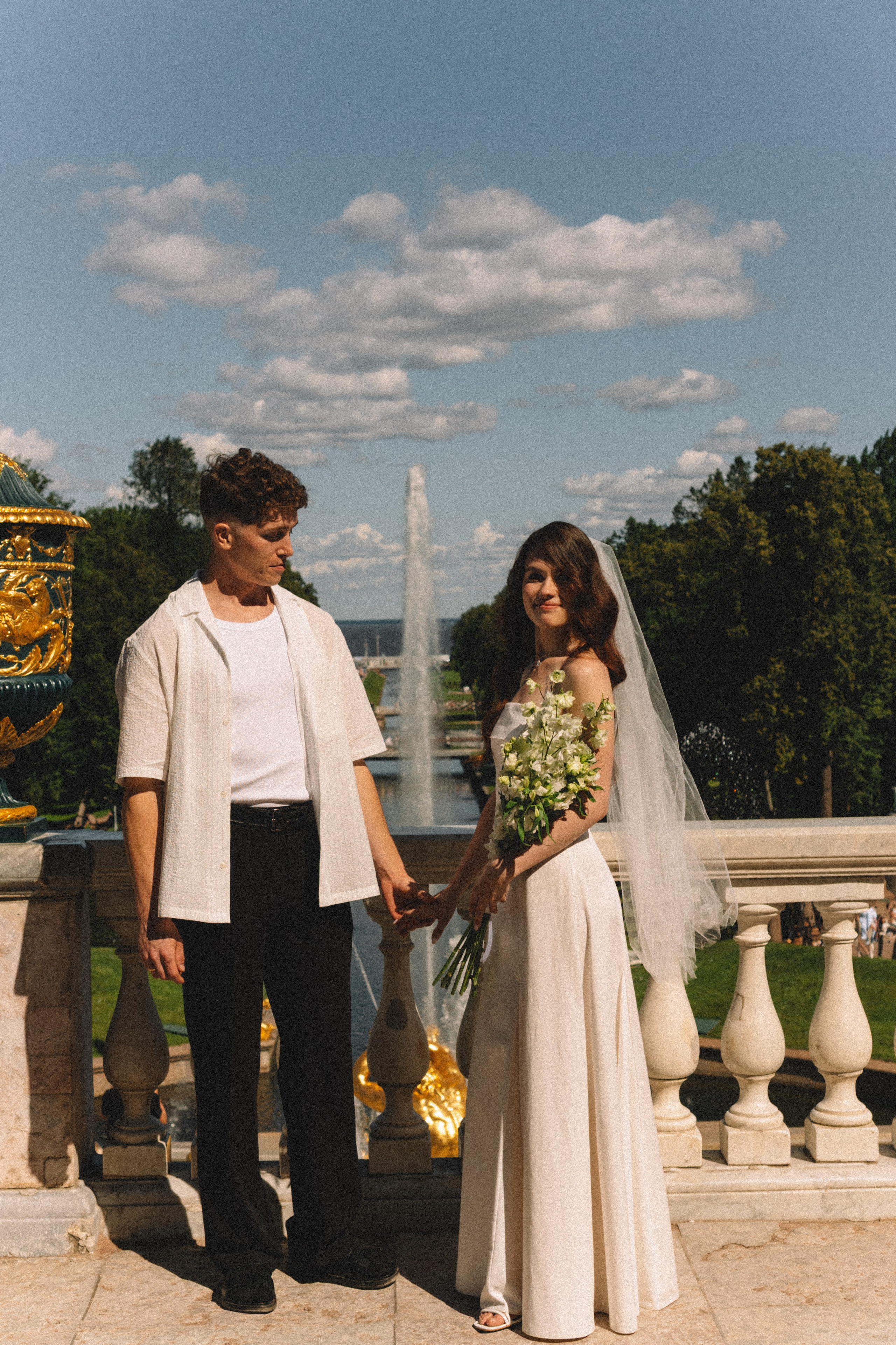 СВАДЕБНАЯ СЬЕМКА В ПЕТЕРГОФЕ И СЬЕМКА РЕПОРТАЖА В ЗАГСЕ ПЕТЕРГОФА. Профессиональный фотограф, Санкт-Петербург — Виктория Богомолова