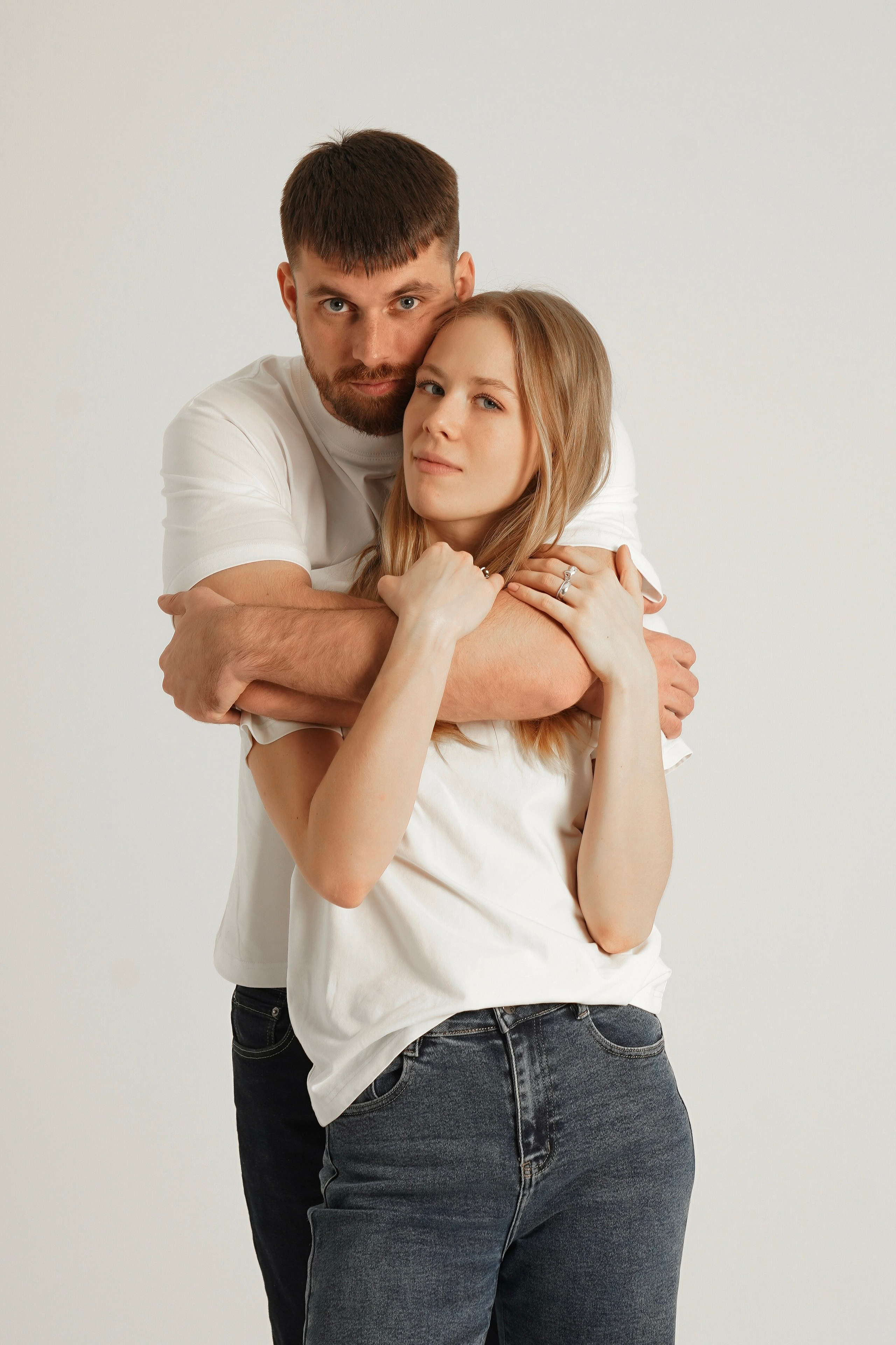 Съемка на циклораме. Юлия и Иван. Анна, фотограф Москва, Зеленоград