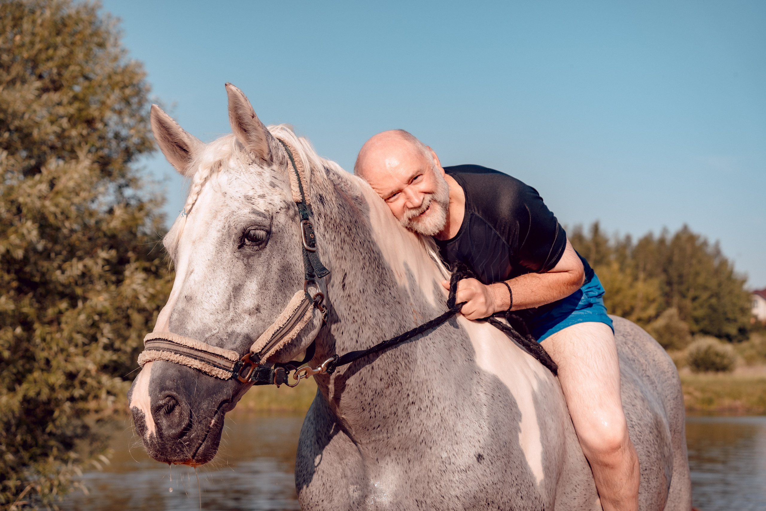 Купание лошадей 05.07.2024. Портретный и семейный фотограф в Москве/Видное