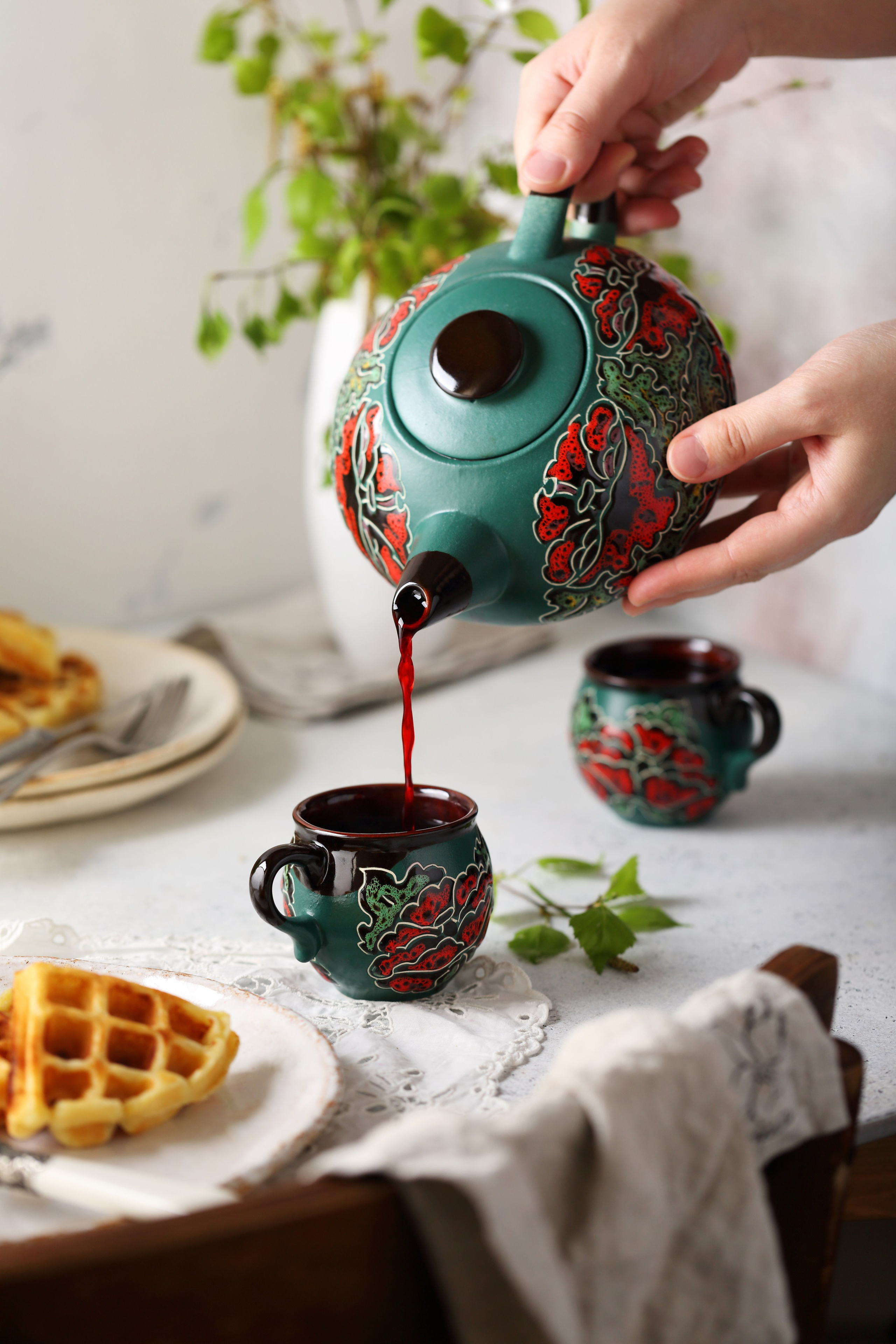 Посуда для чая и кофе. Фуд-фотограф Оксана Голева