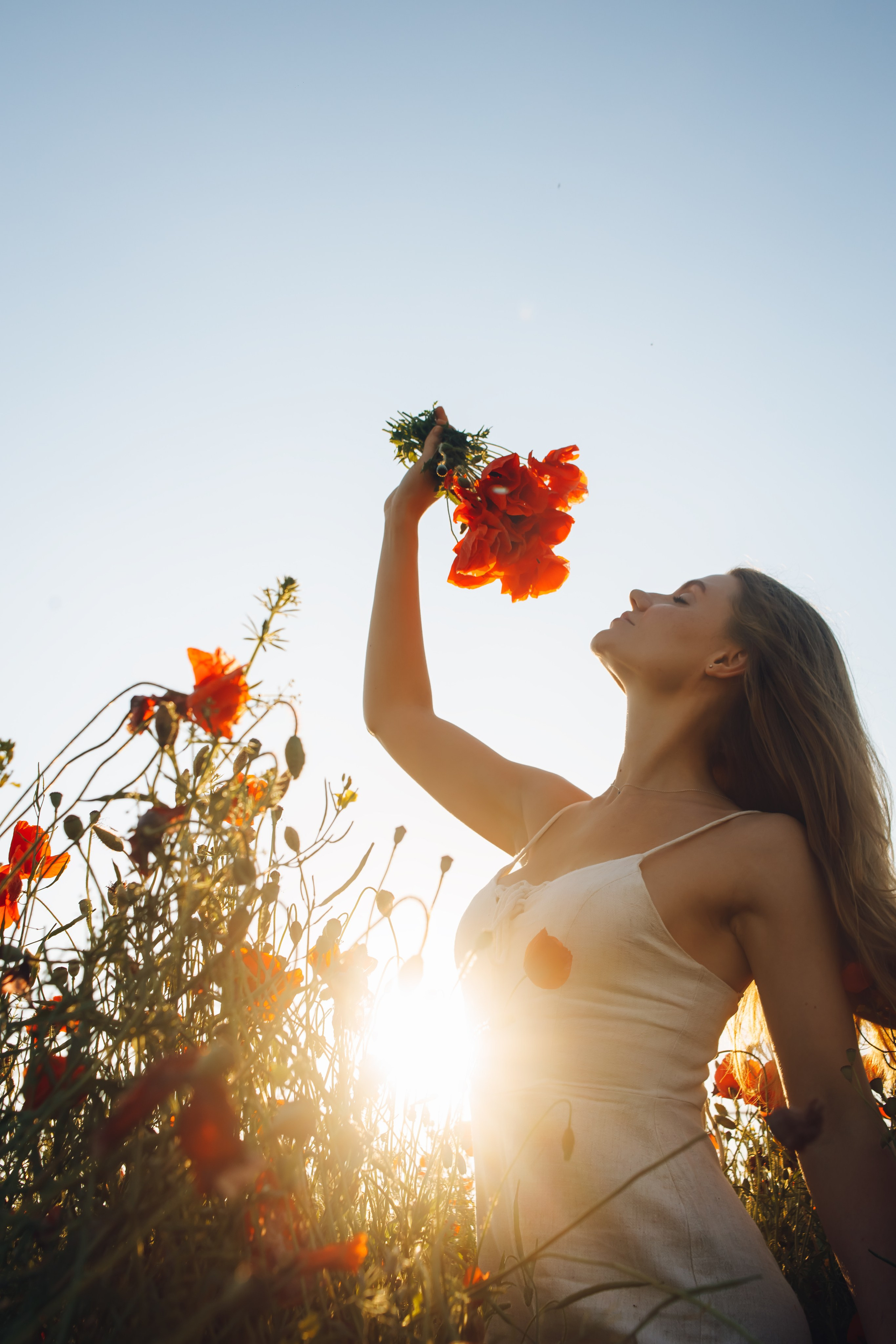 Фотосессия в маковом поле на закате. Свадебный и семейный фотограф в Краснодарском крае Мария Данилкина