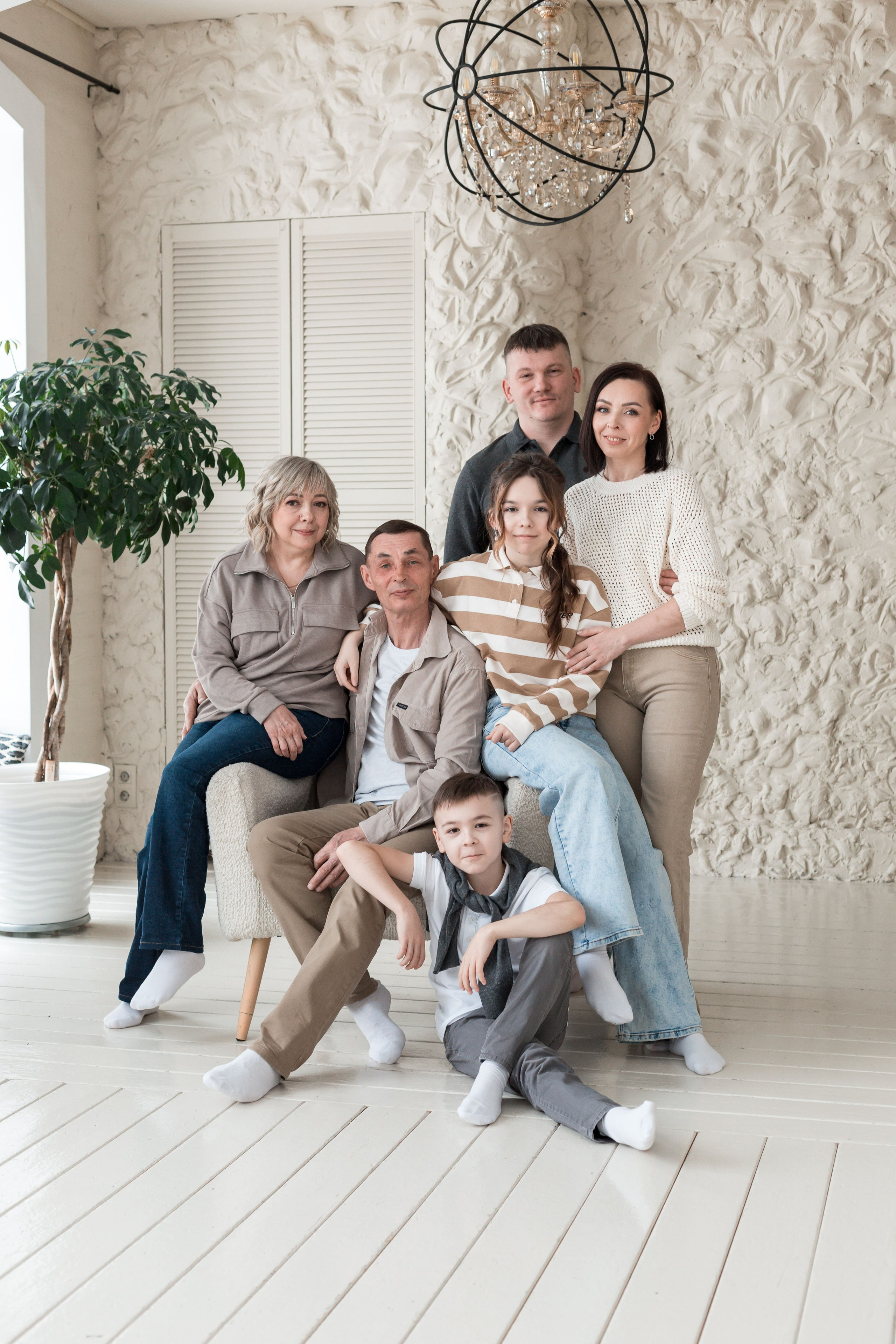 Семейная студийная съемка. Семейный и детский фотограф в Перми Ксения Масленникова