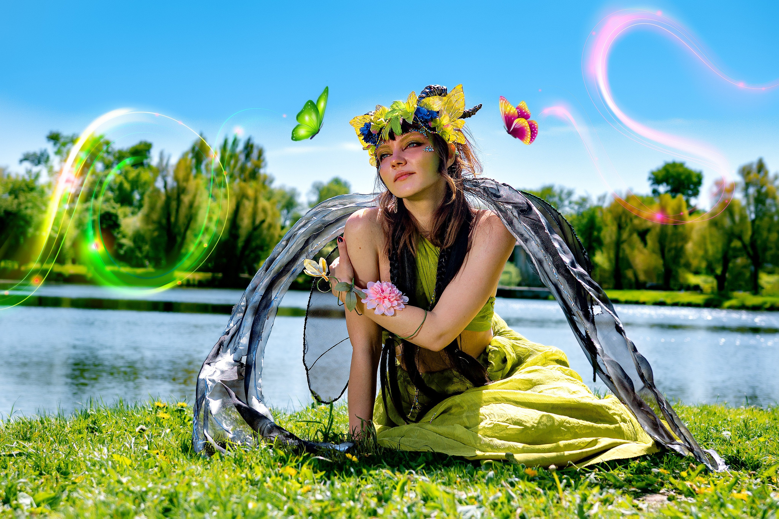 Фотосессия фей в Лошицком парке