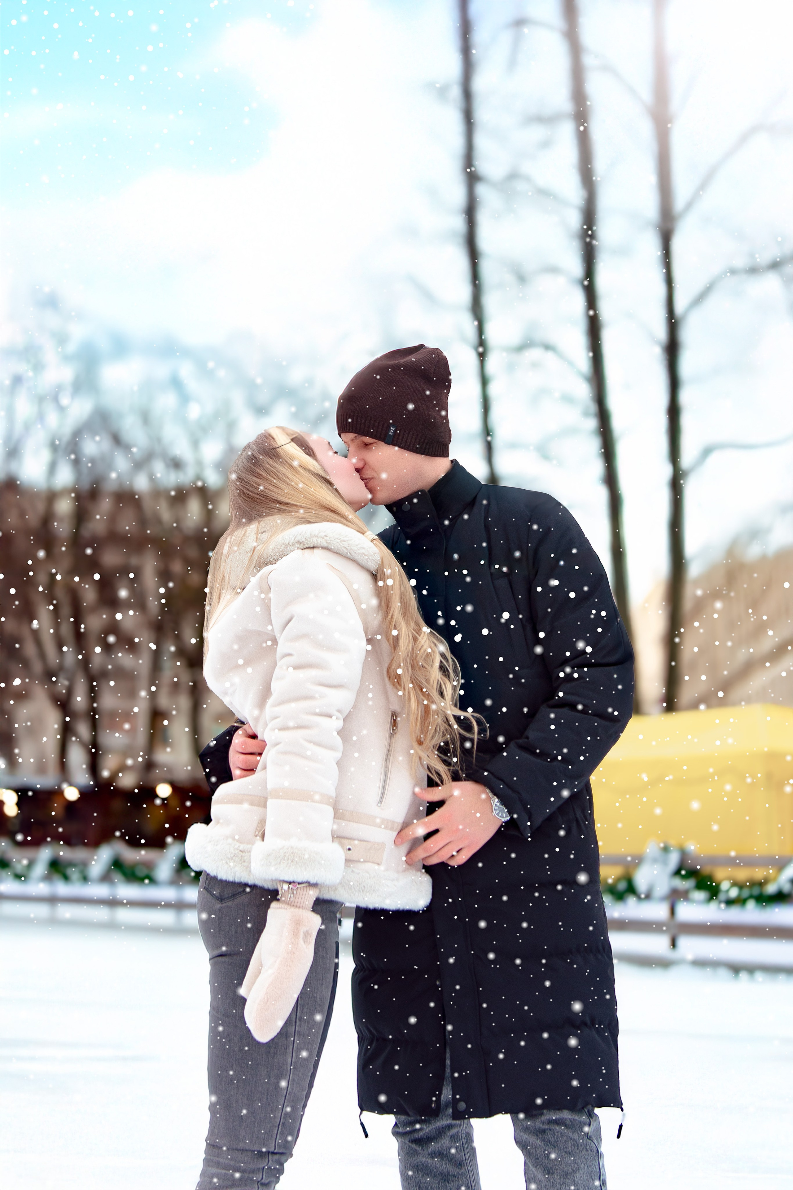 Love story фотосессия на коньках