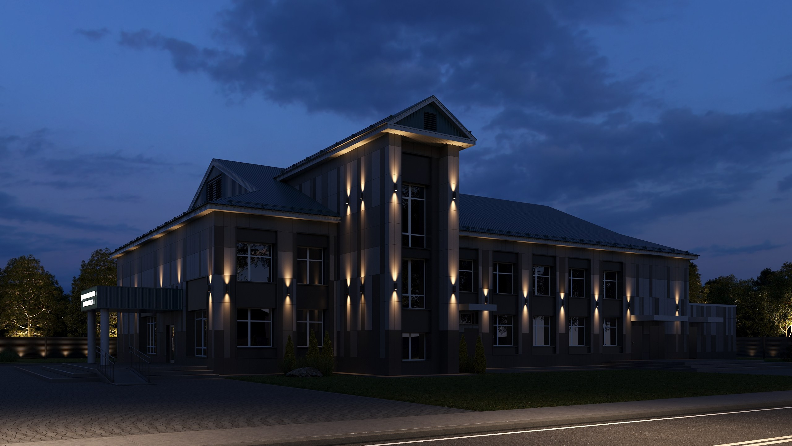 Реконструкция фасада ДК Буинск. Архитектор-дизайнер в Казани