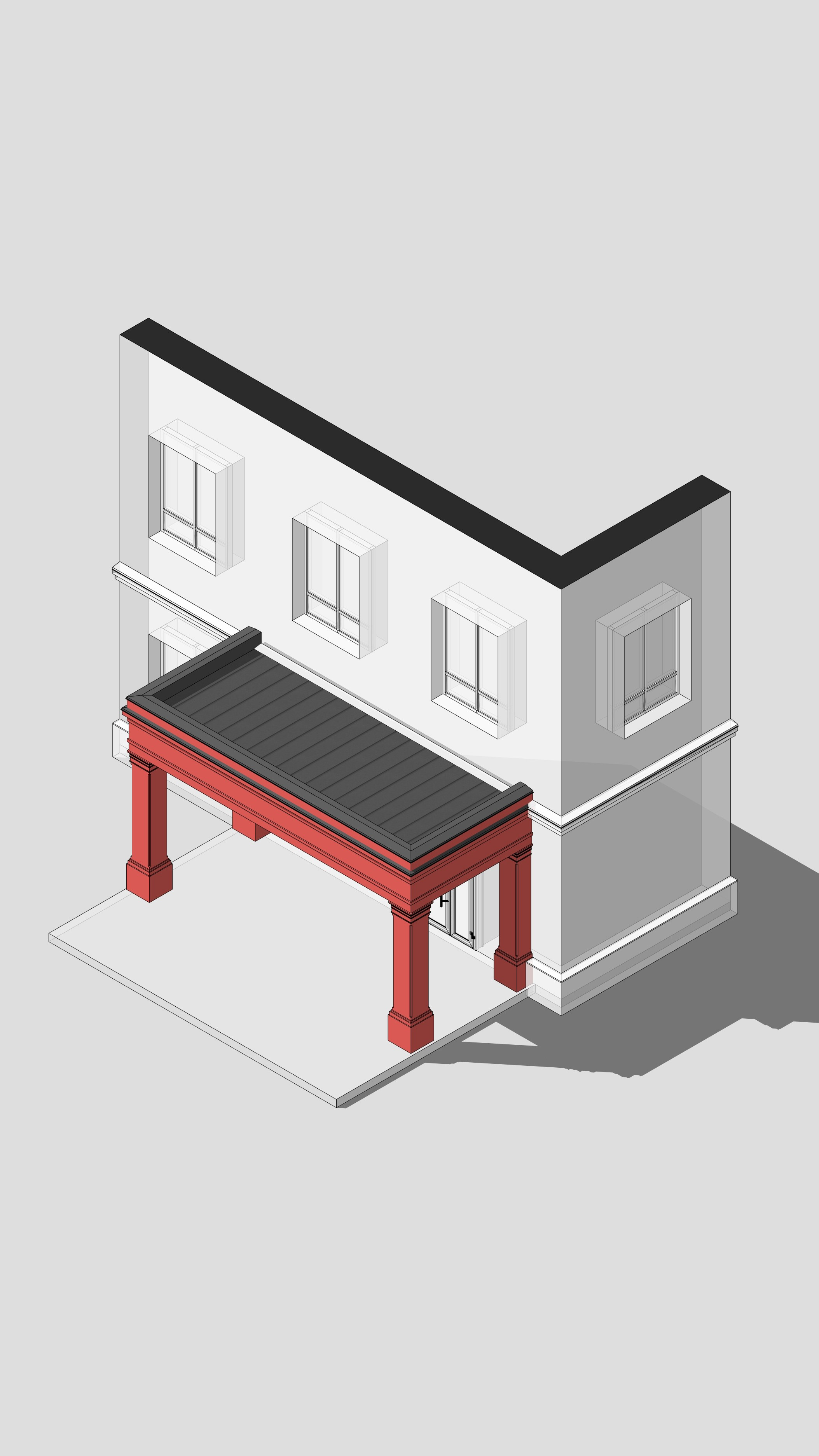 Проект входной группы на улице Московская Казань. Архитектор-дизайнер в Казани