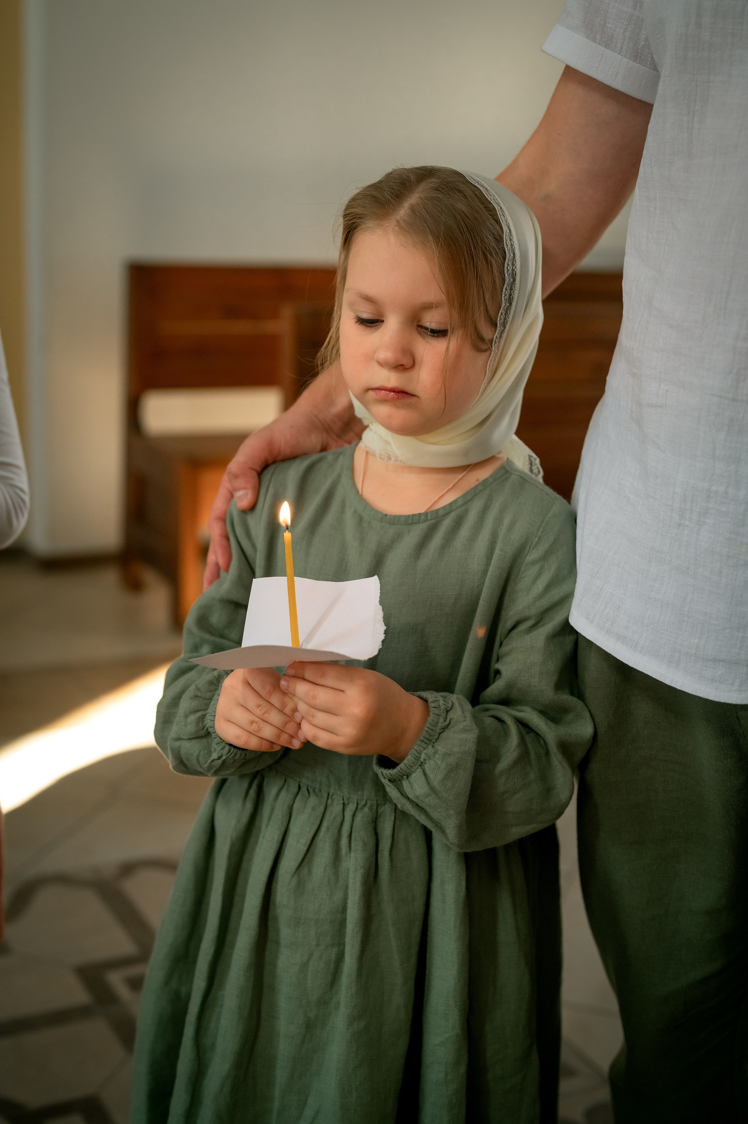 Таинство крещения. Фотограф новорождённых, семейный, школьный в городе Калуге Евгения