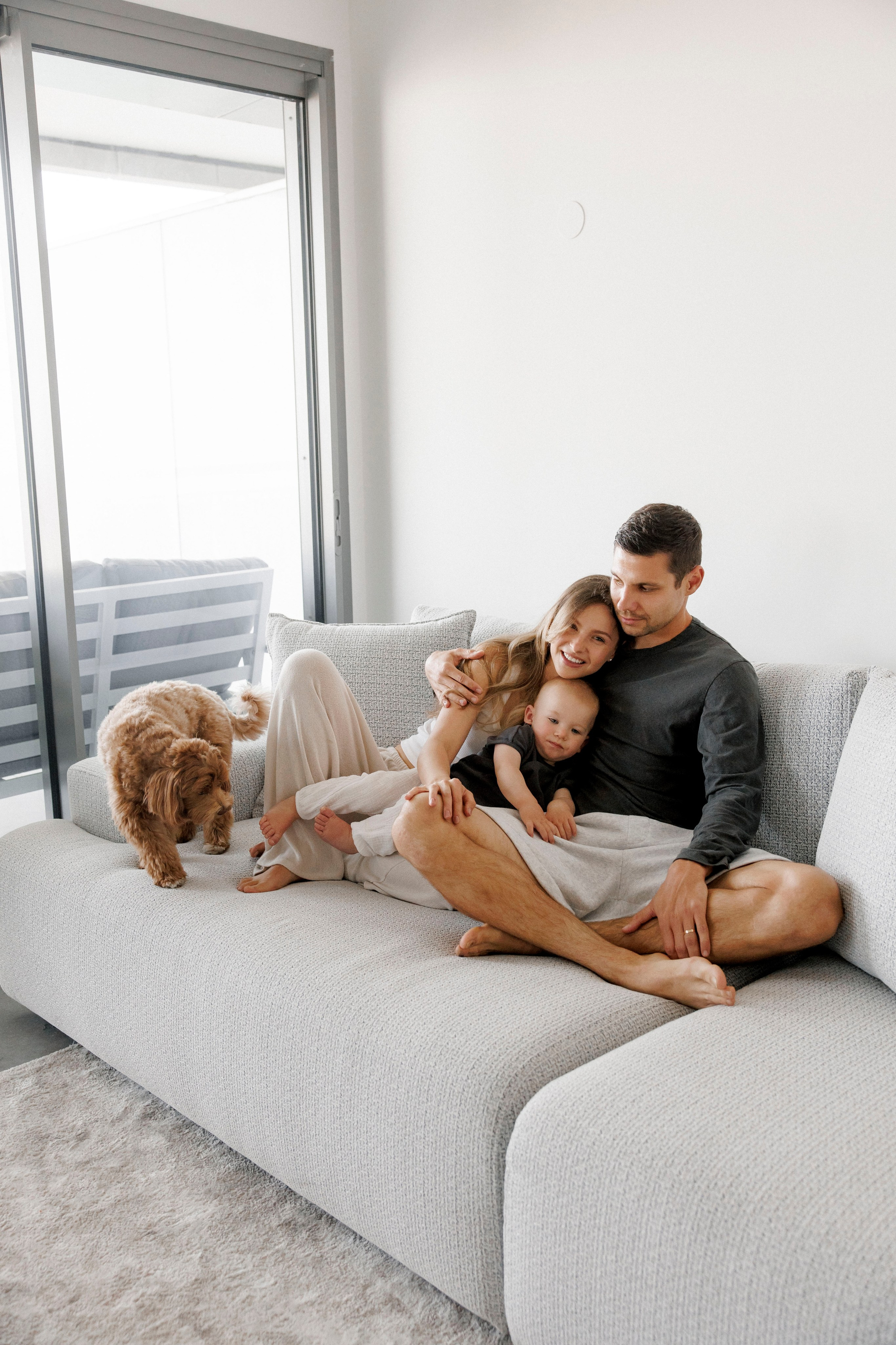 One year old at home. Wedding and family photographer