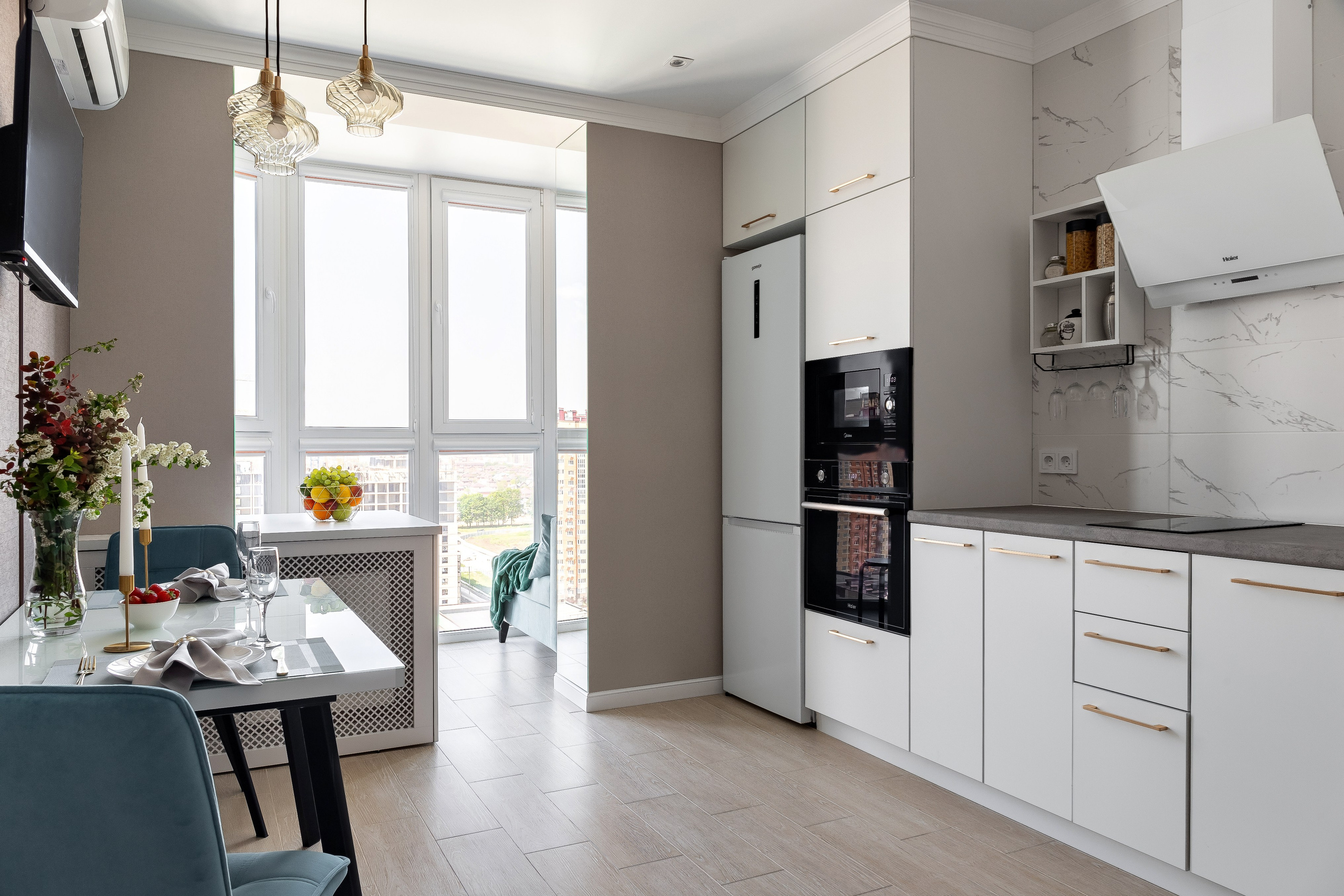 Апартаменты «Легкий бриз». Архитектура, дизайн-интерьера, проектирование