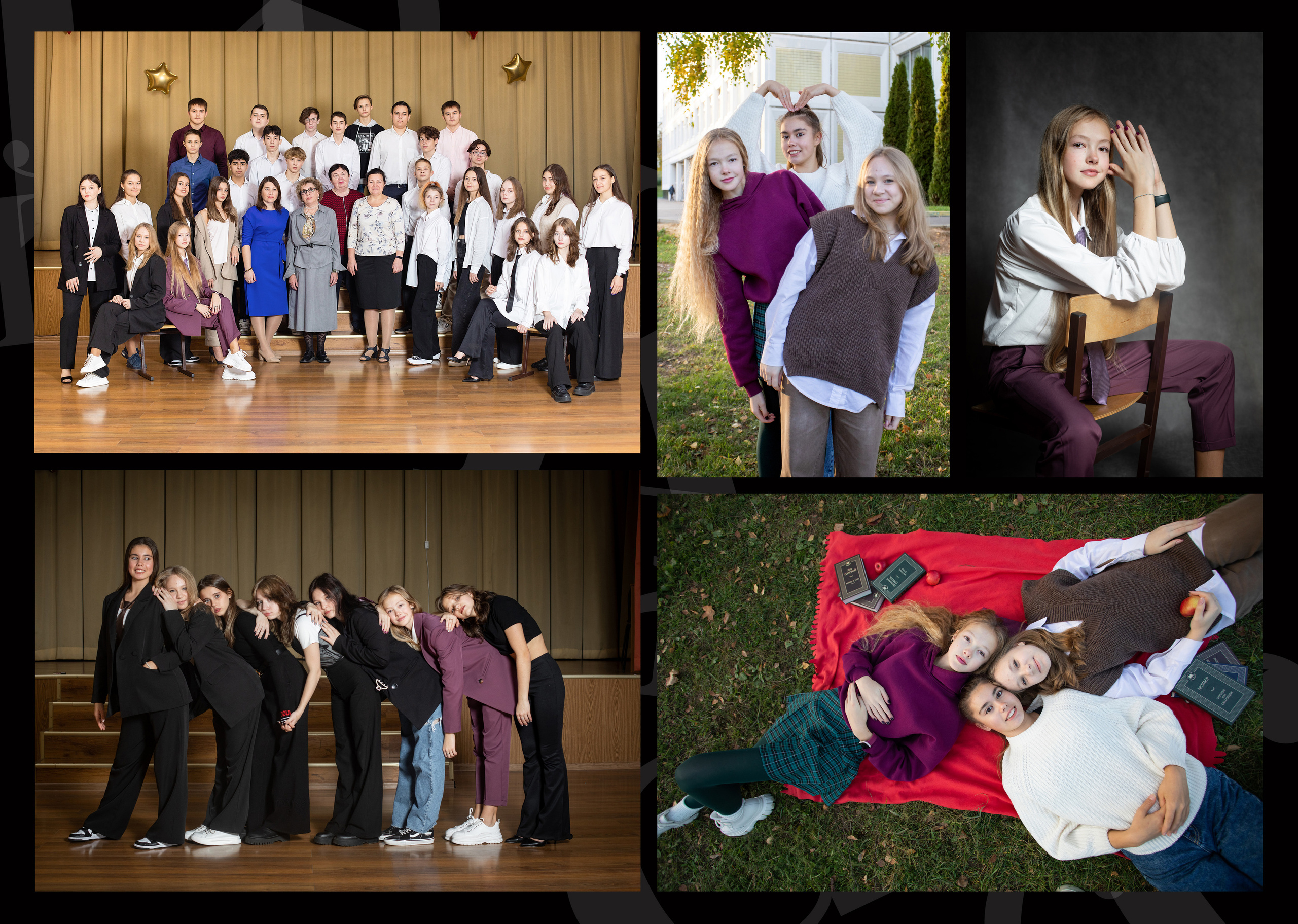 съемка на улице  выпускной альбом 9 класс