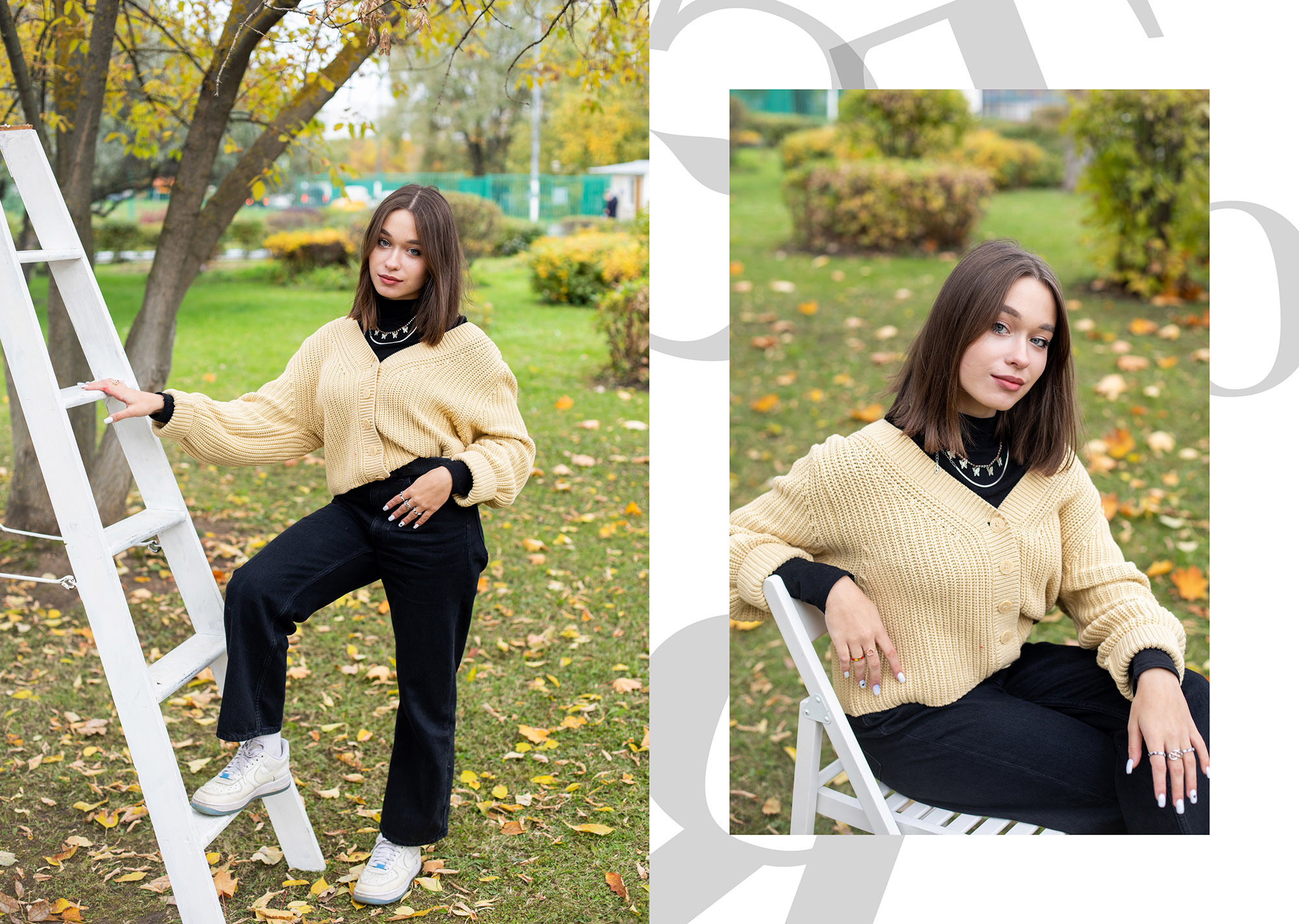 школьная съемка осенью