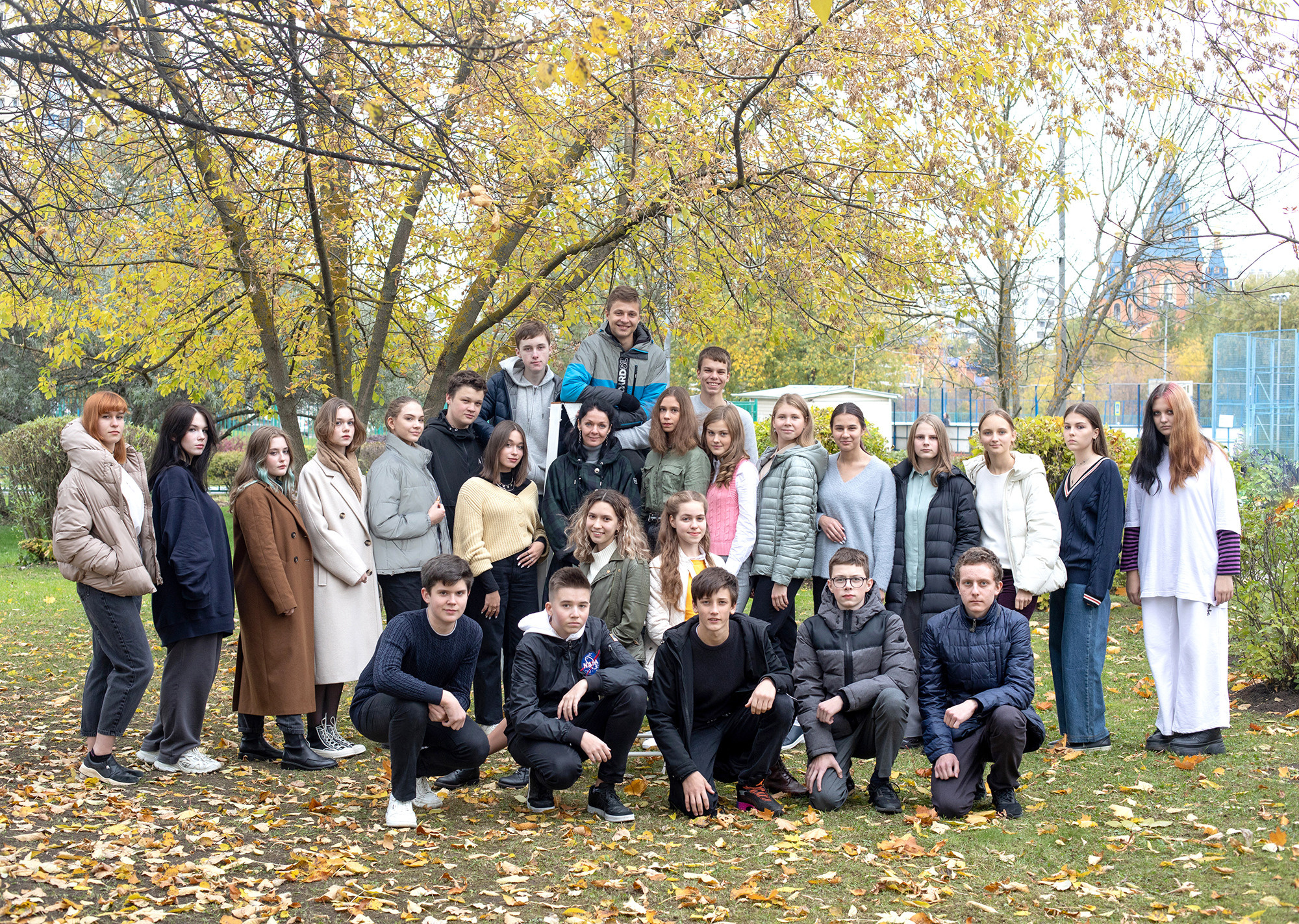 групповой портрет класса с учителем