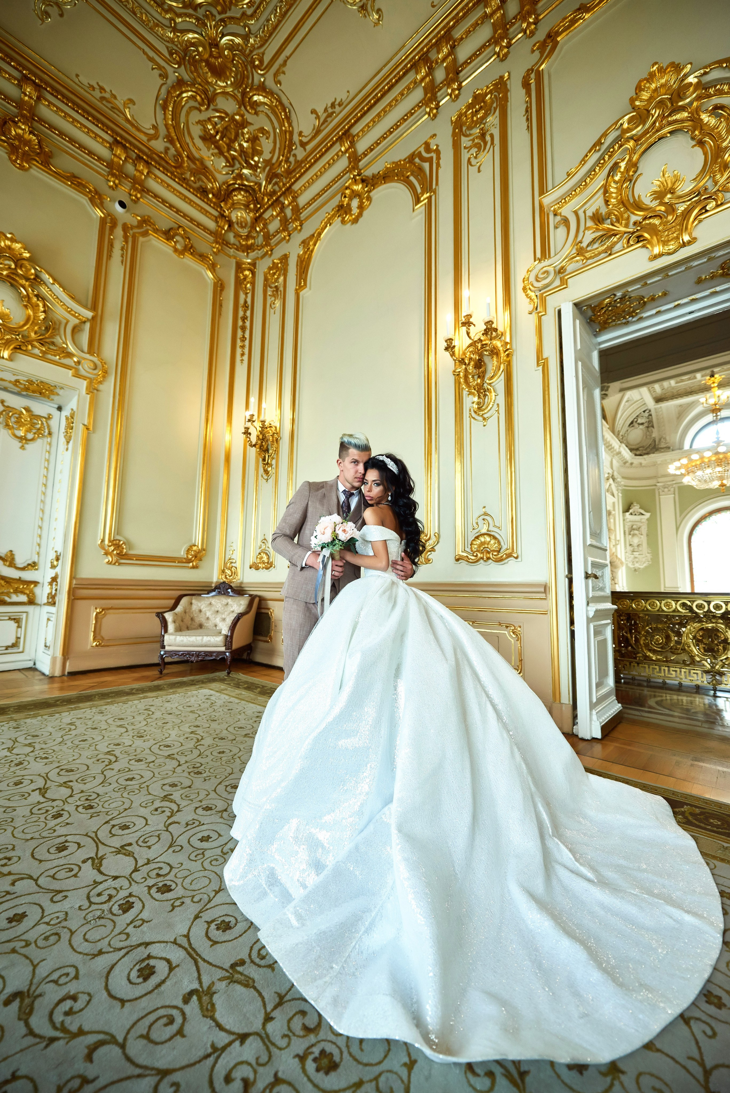 Михаил и Анна (Первый Дворец Бракосочетания России на Английской набережной 28). Портретный, семейный и свадебный фотограф в Санкт-Петербурге и в Пушкине Ширяев Денис