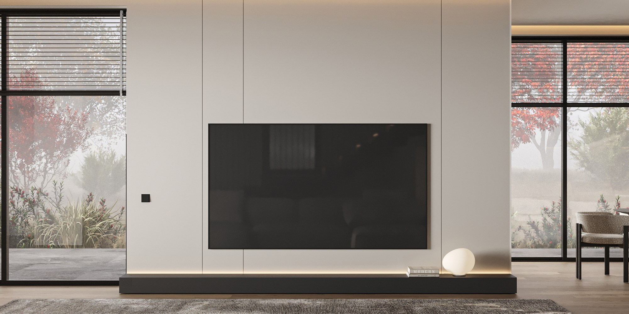 Кухня-гостиная ЖК «Паруса мечты». 3D визуализация интерьера Надежда Соколова