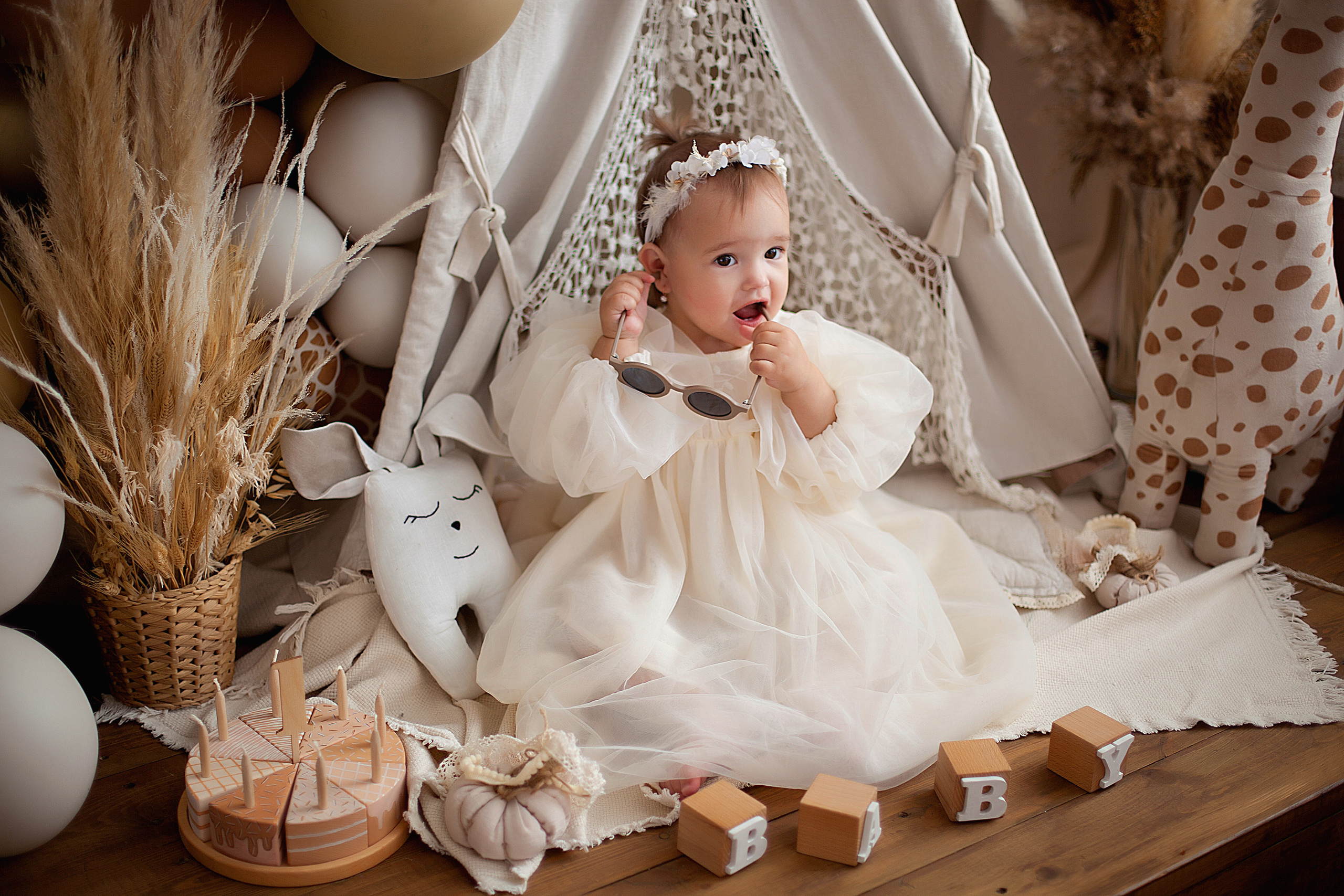 Съемка мне 1 годик. Фотограф новорожденных и детей до года в Новосибирске Ka