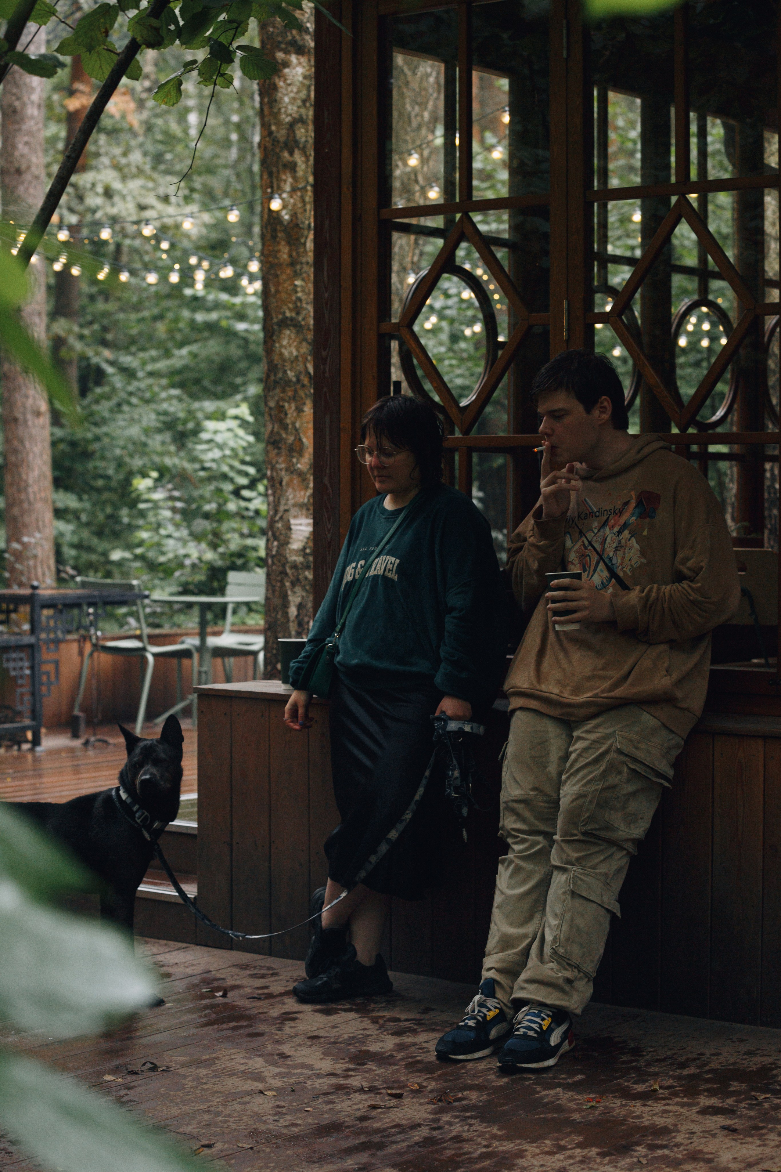 Рэкс, Лена и Вова в Мещерском. Фотограф анималист Кристина Карпова, Москва