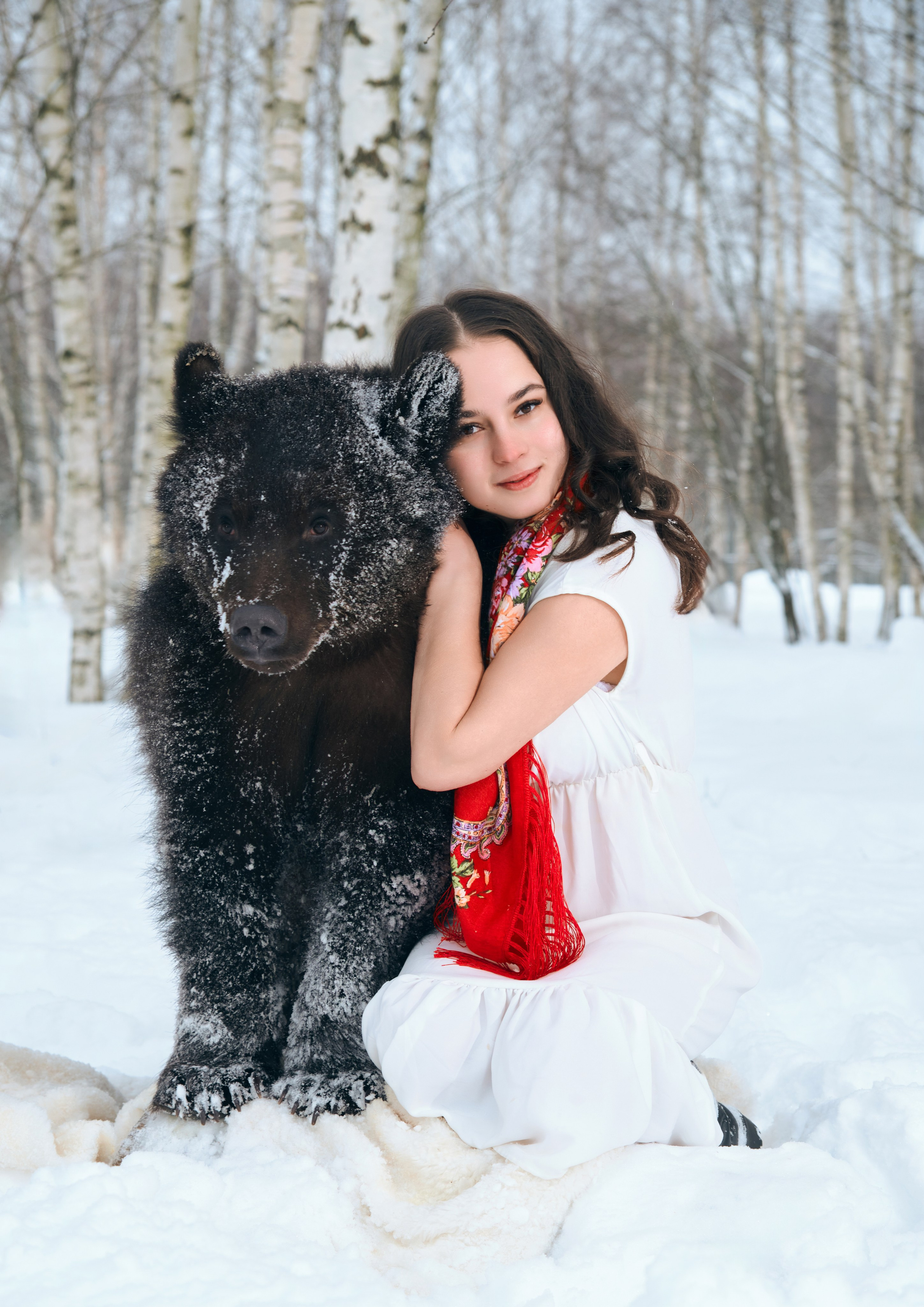 Фотосессия с медведем. Фотограф в Москве — Галунина Кристина