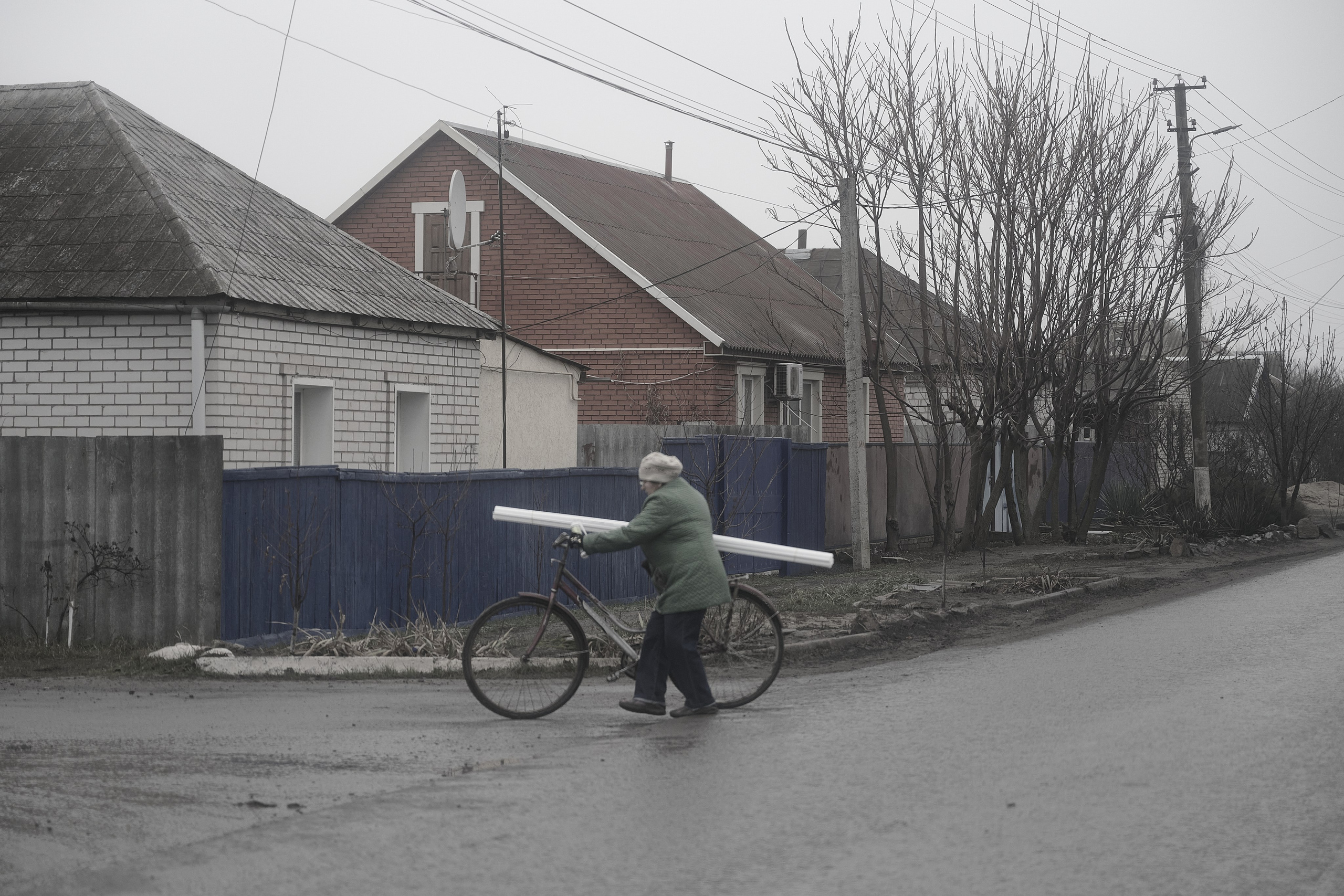 Дорога домой. Туман. Фотограф Роман Адлер