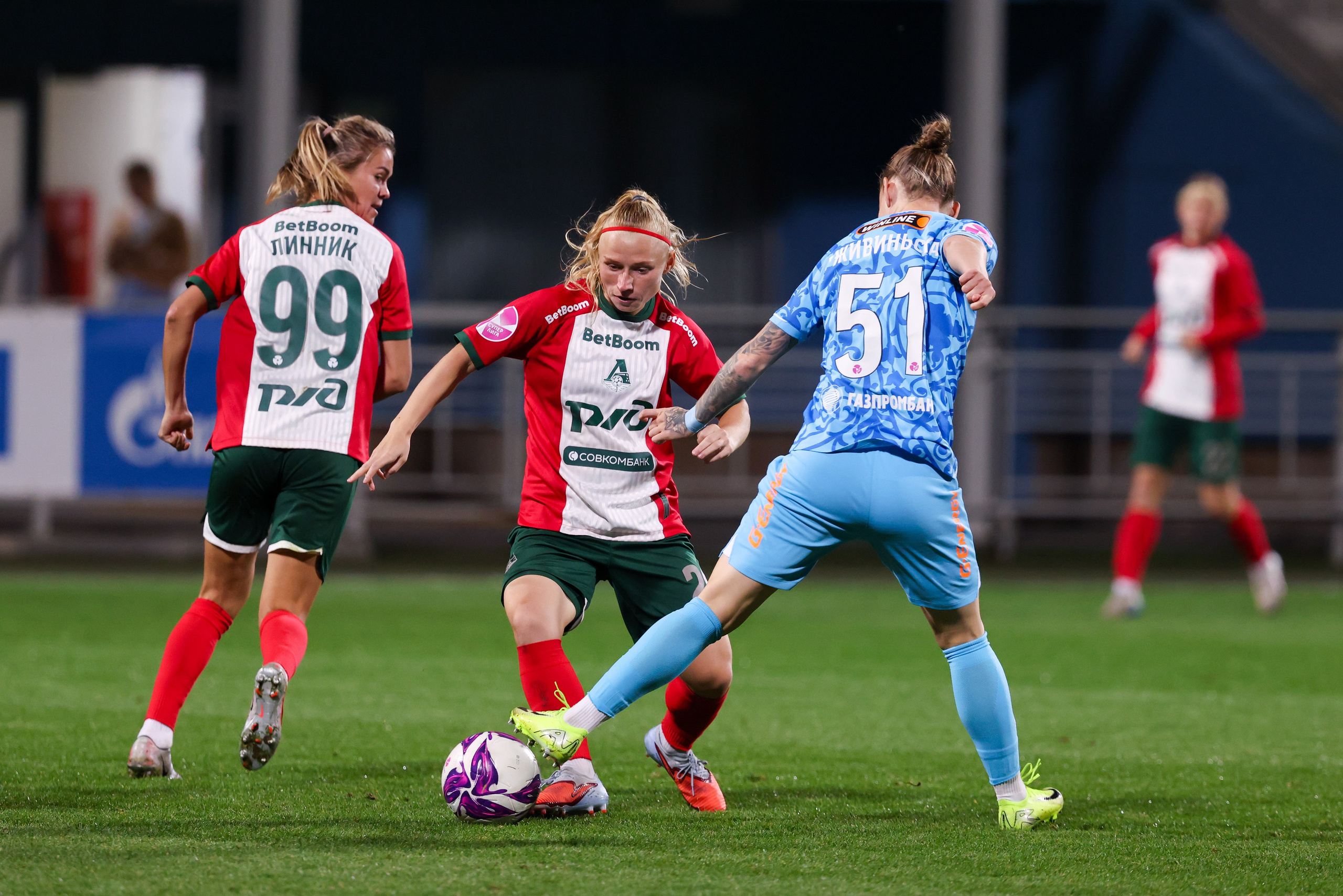 ЖФК «Зенит» — ЖФК «Локомотив» Москва Winline Кубок России 13.09.2025. Спортивный и репортажный фотограф Антон Тереханов