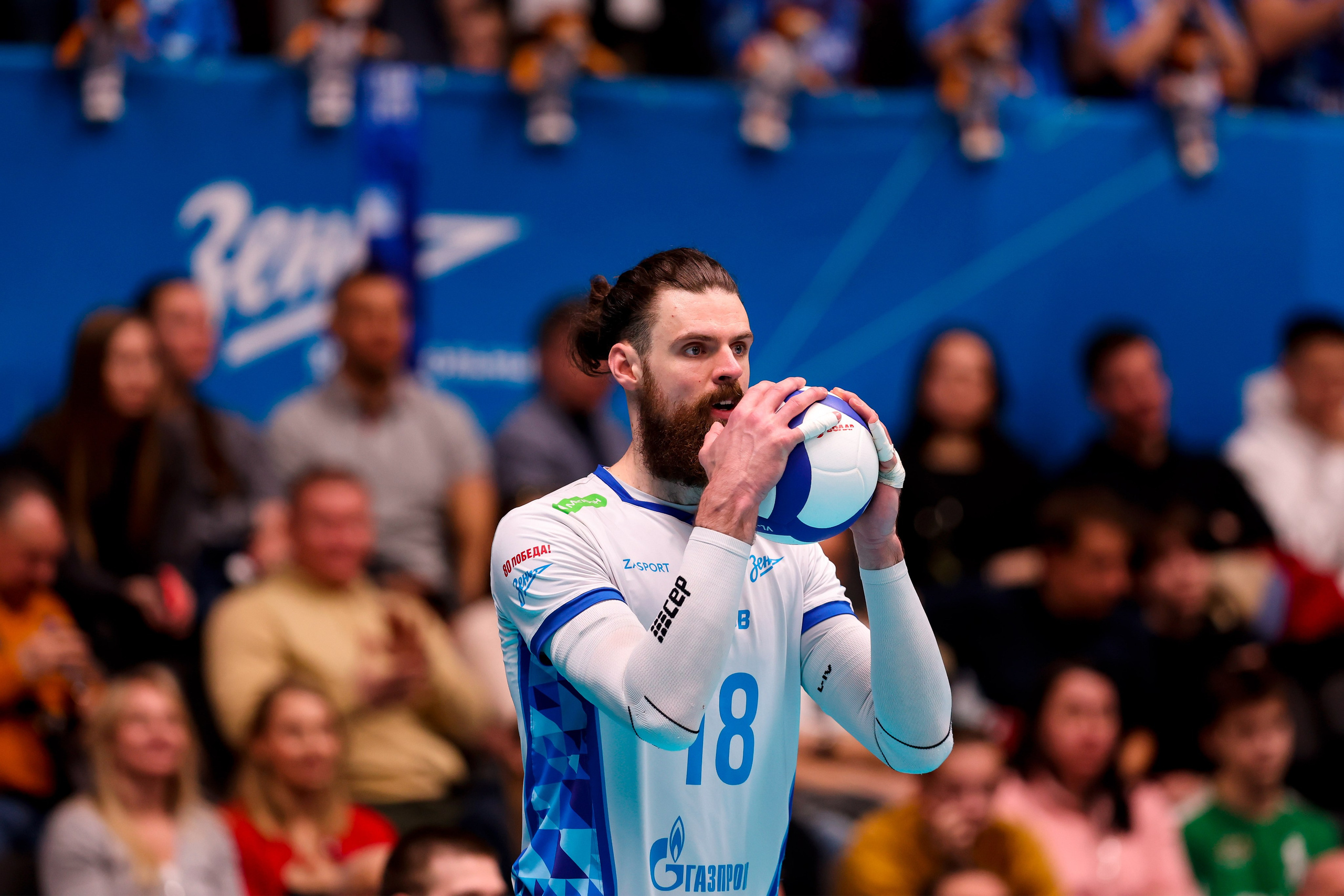 ВК Зенит — ВК Белогорье 08.04.2025. Спортивный и репортажный фотограф Антон Тереханов