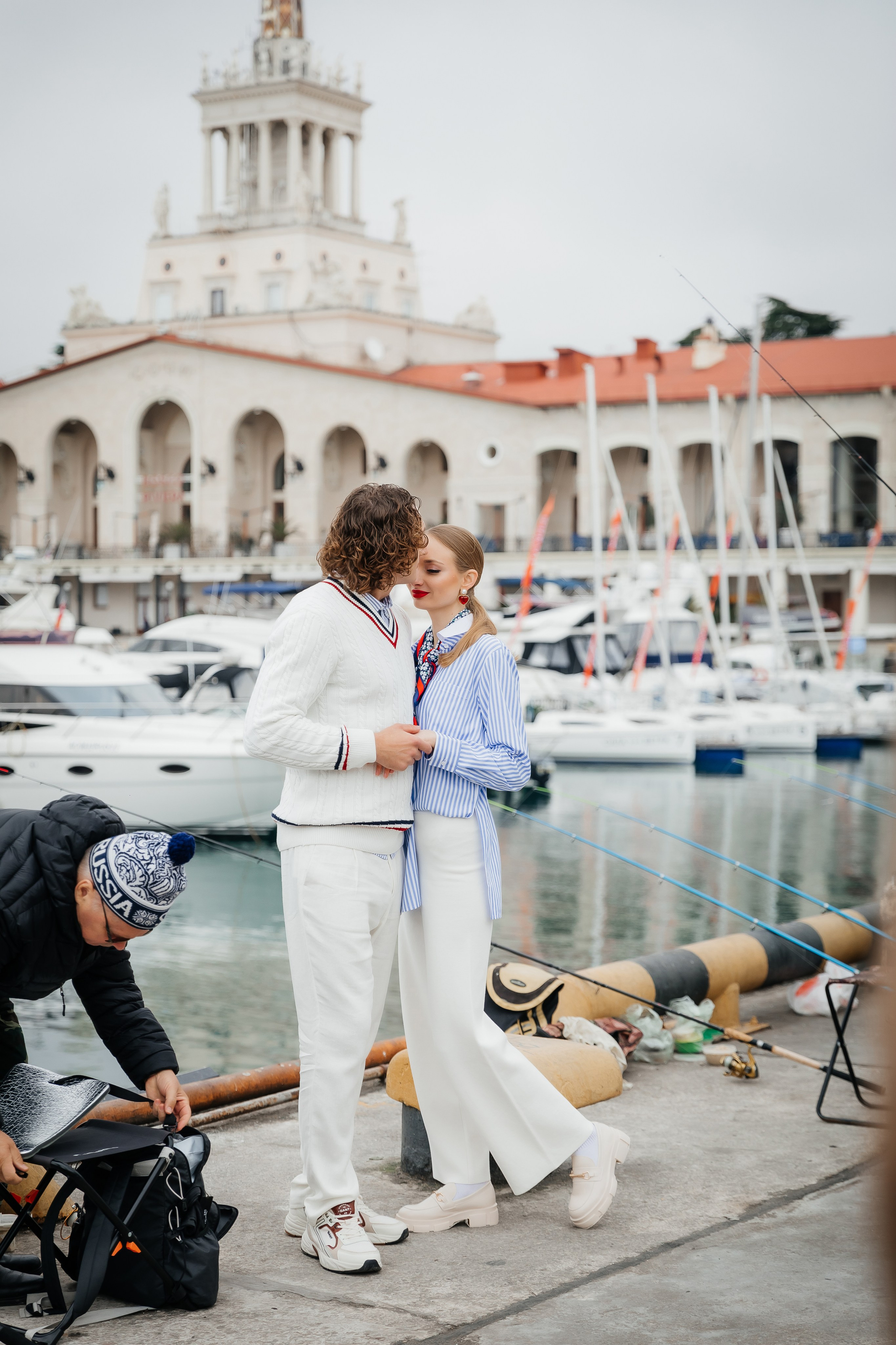В морском порту. Свадебный и семейный фотограф Краснодарский край