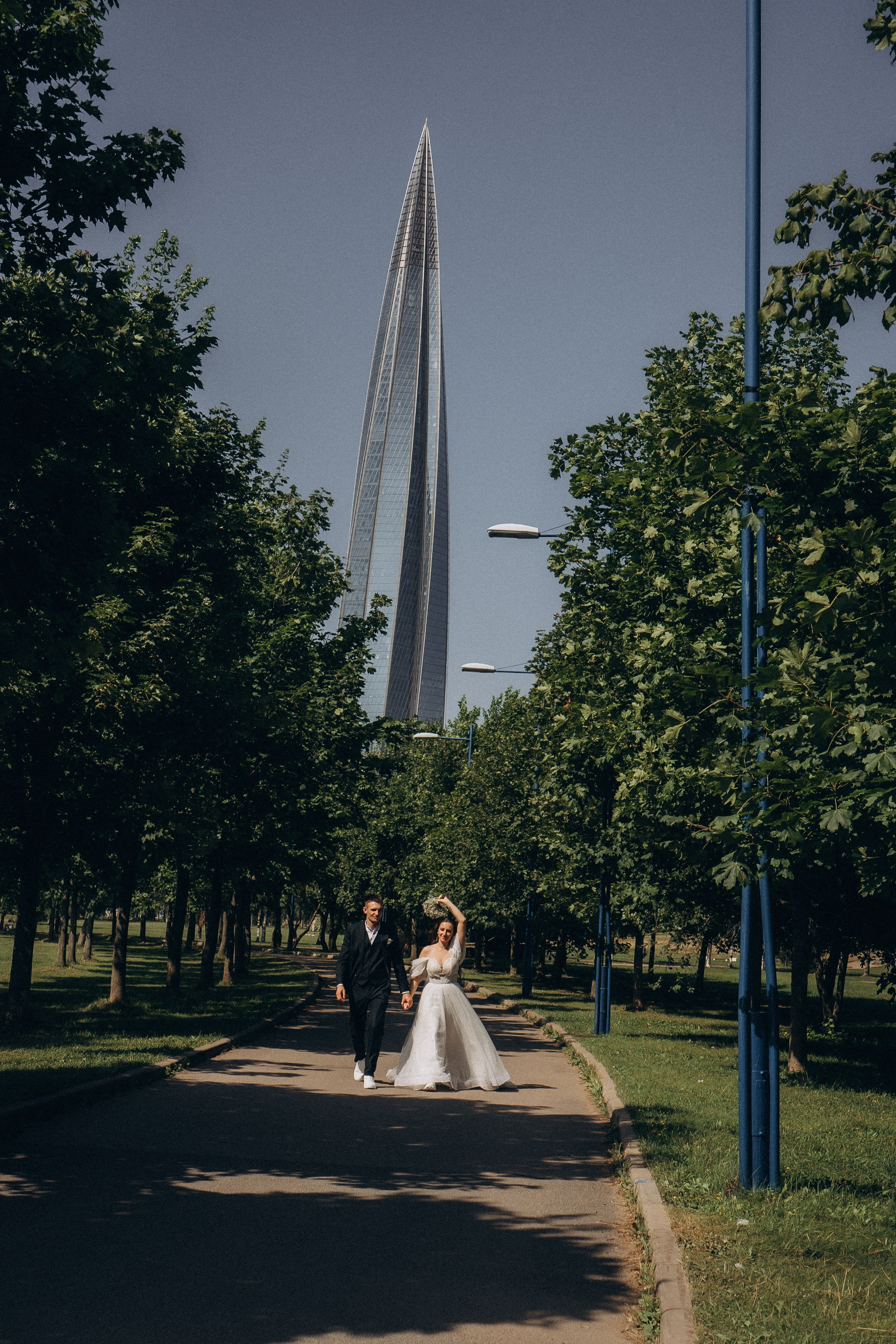 СВАДЕБНАЯ СЬЕМК В ПАРКЕ 300-ЛЕТИЯ. Профессиональный фотограф, Санкт-Петербург — Виктория Богомолова