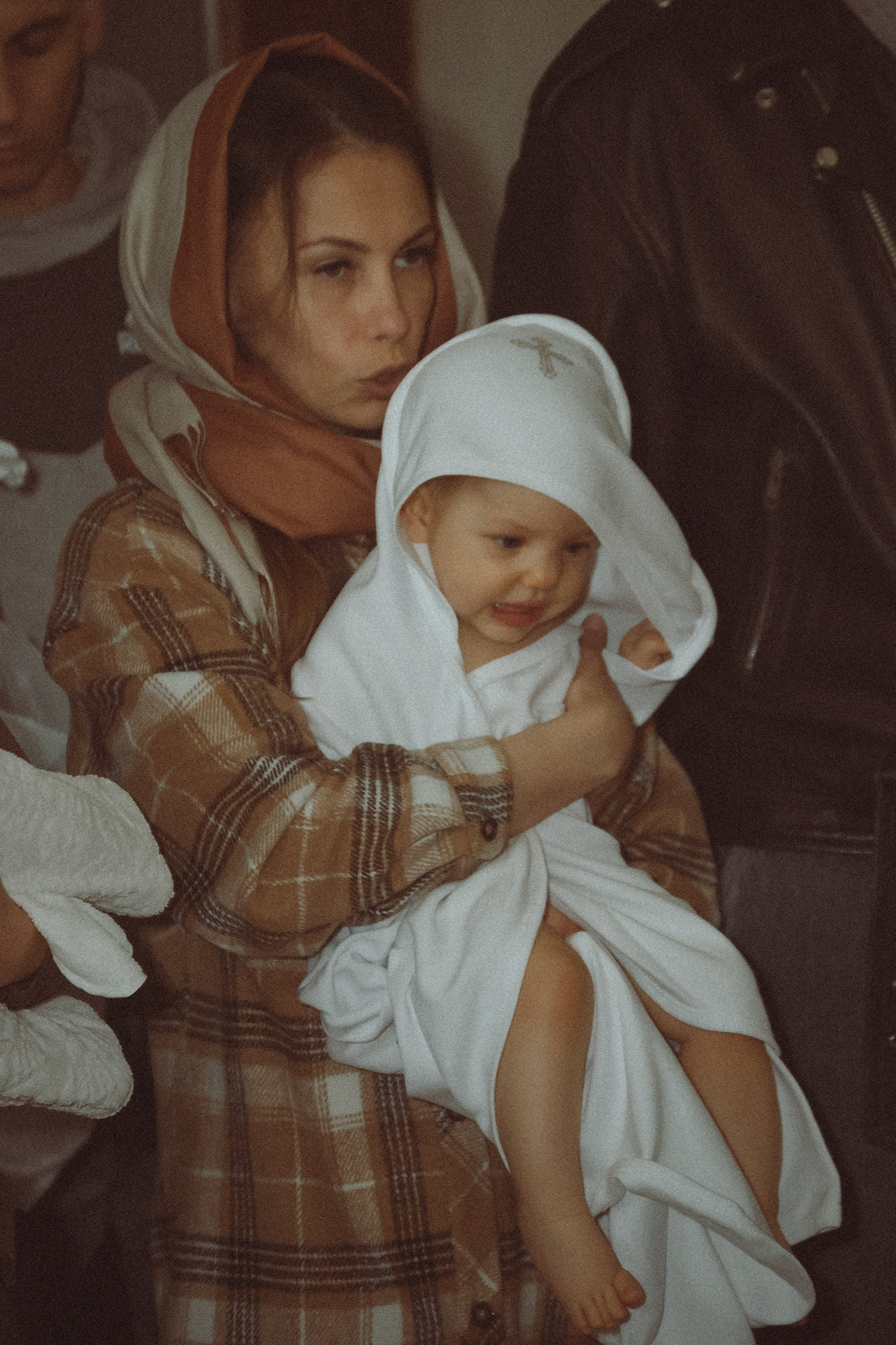 Крещение Ксении в храме Рождества Пресвятой Богородицы д. Щербинино. Фотограф Евгений Егоров